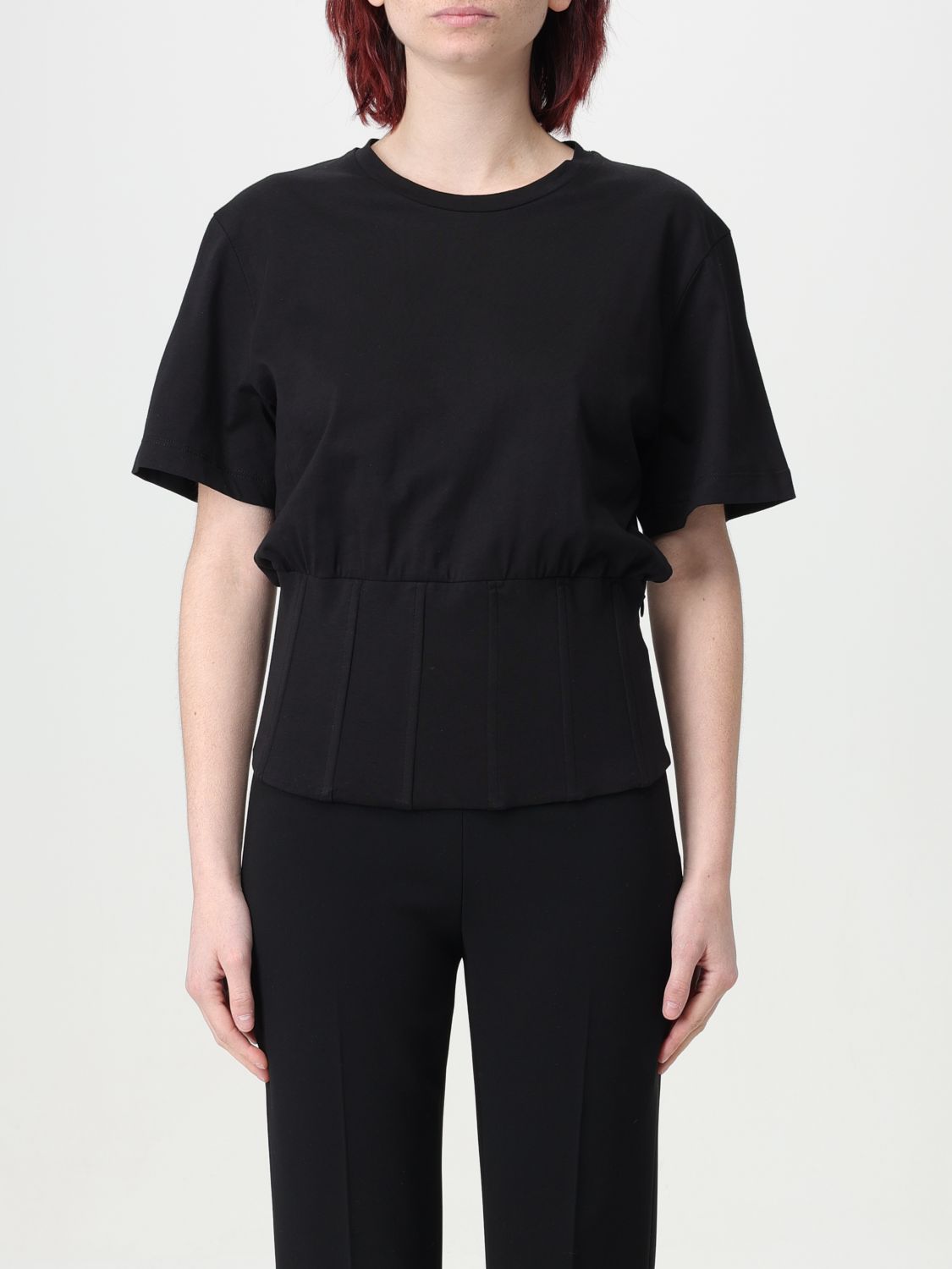 Shop Federica Tosi T-shirt  Woman Color Black