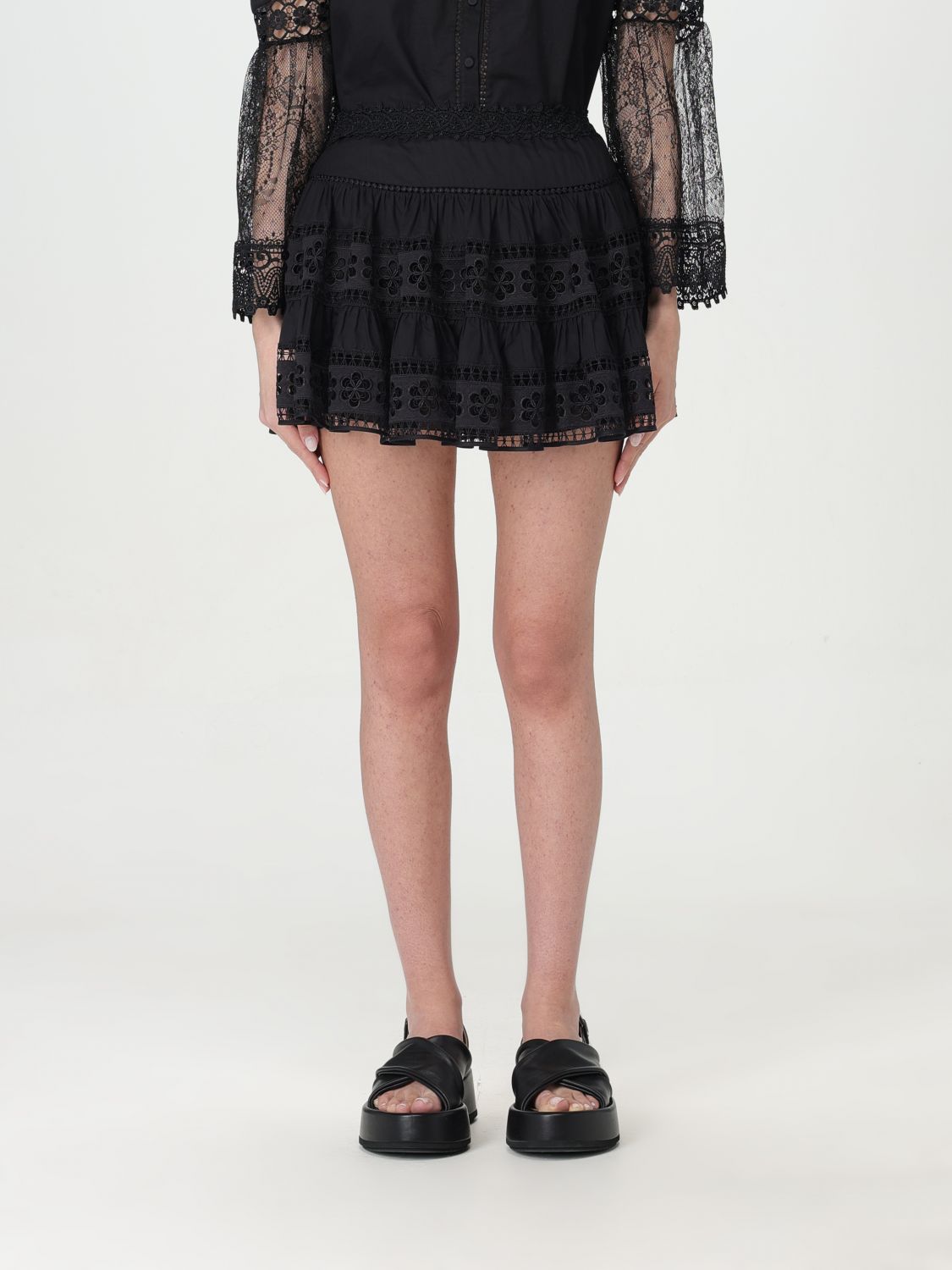 Shop Charo Ruiz Skirt  Woman Color Black