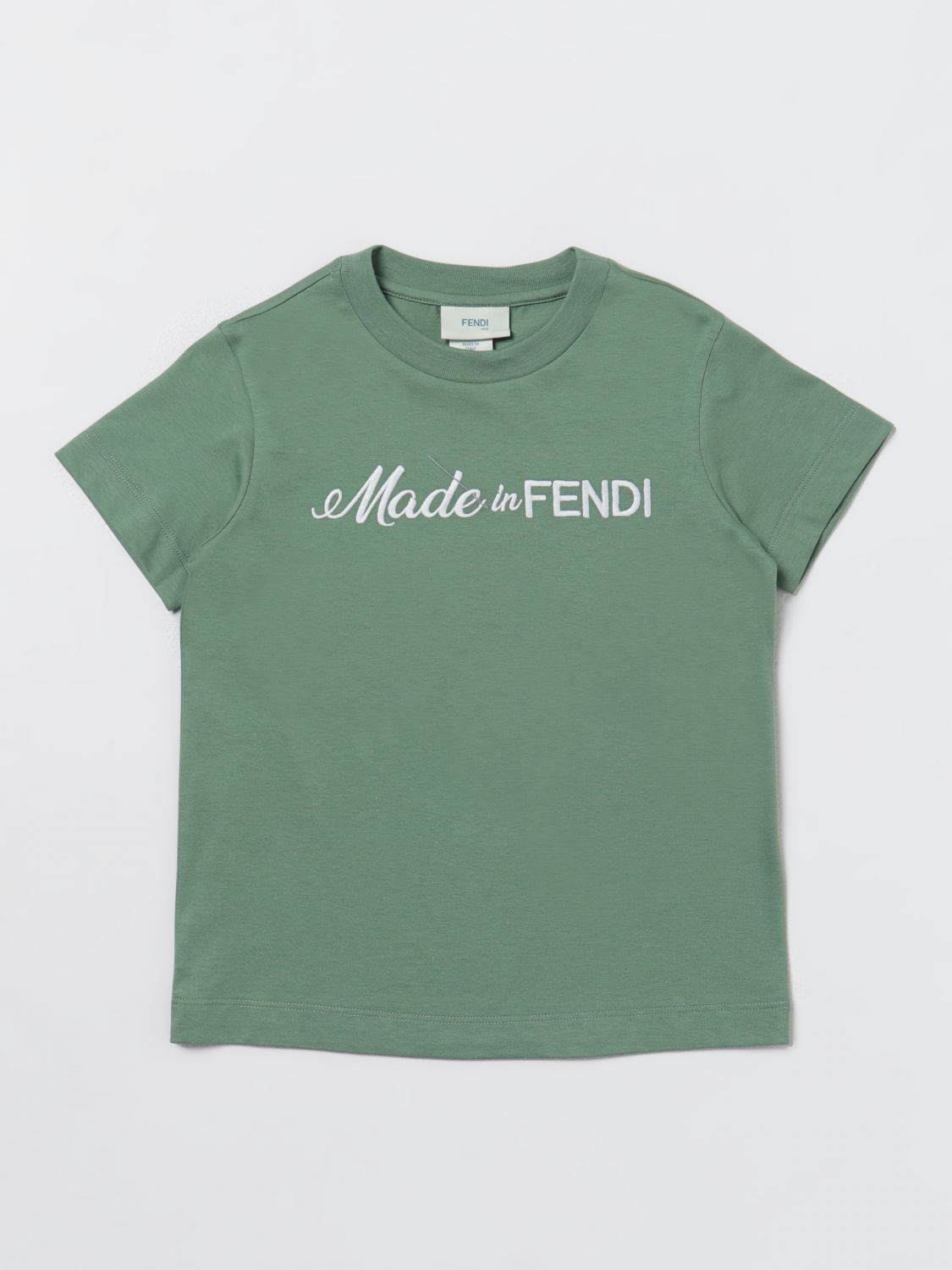 Shop Fendi T-shirt  Kids Kids In Grün