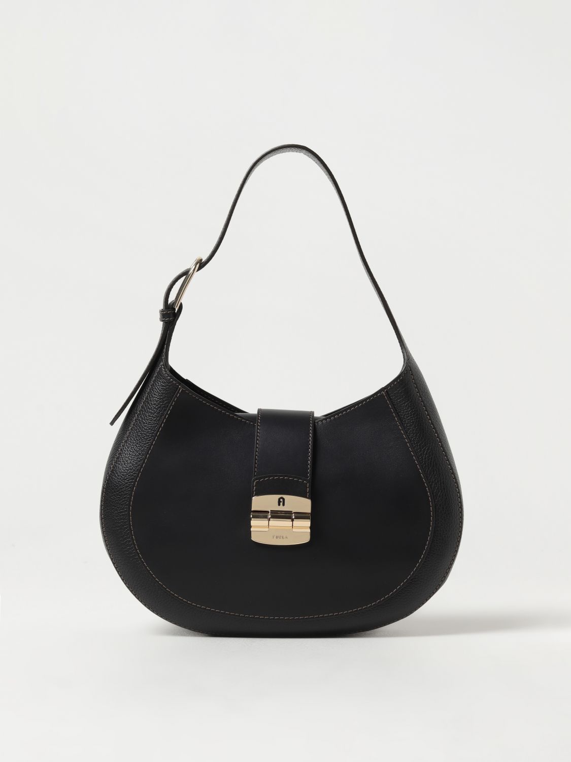 Shop Furla Shoulder Bag  Woman Color Black