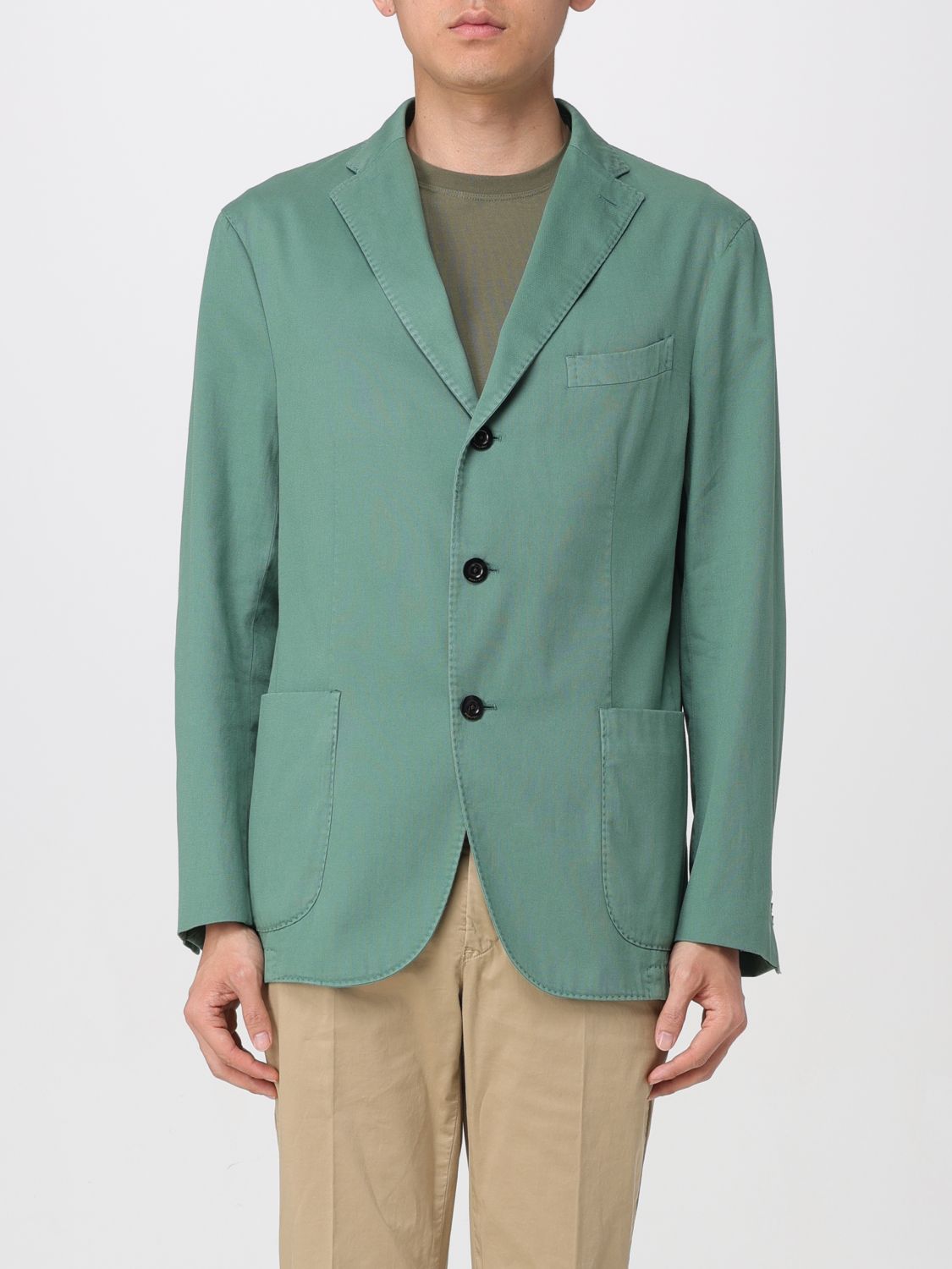 Shop Boglioli Jacket  Men Color Green