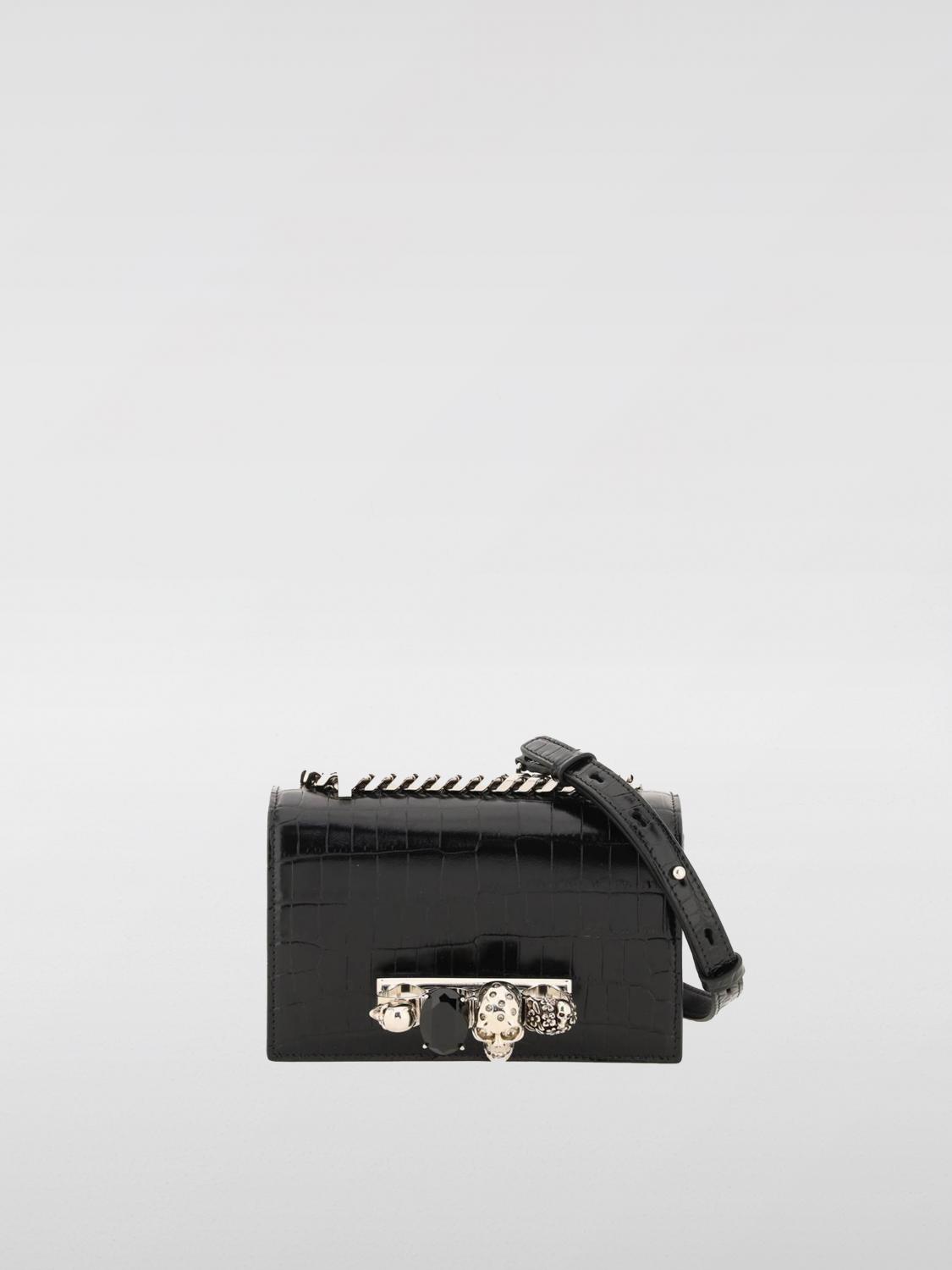 Shop Alexander Mcqueen Mini Bag  Woman Color Black