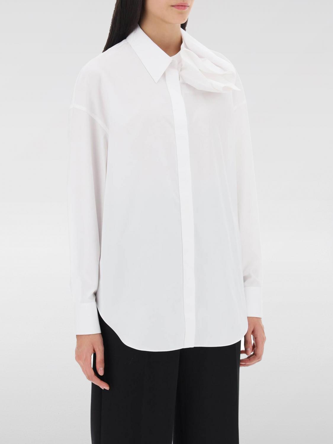 Shop Alexander Mcqueen Shirt  Woman Color White In 白色