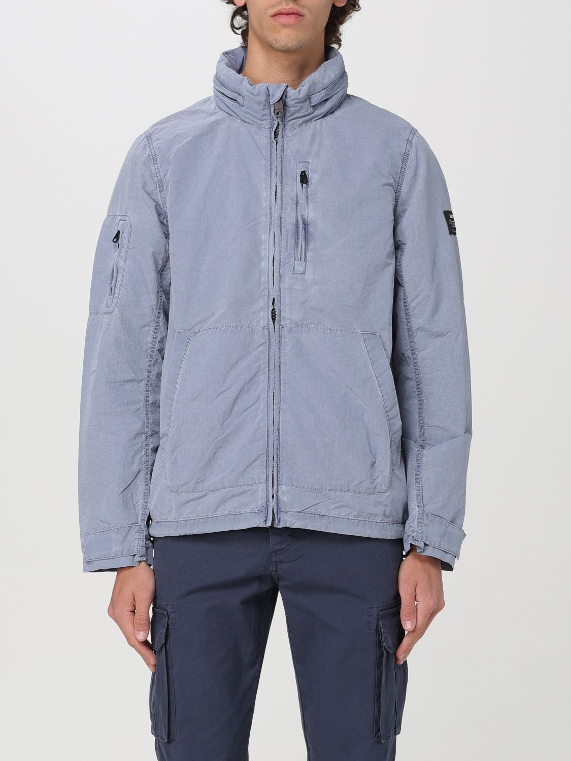 Shop Ecoalf Jacket  Men Color Grey