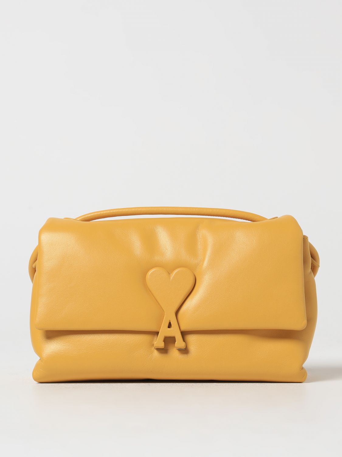 Shop Ami Alexandre Mattiussi Handbag Ami Paris Woman Color Yellow