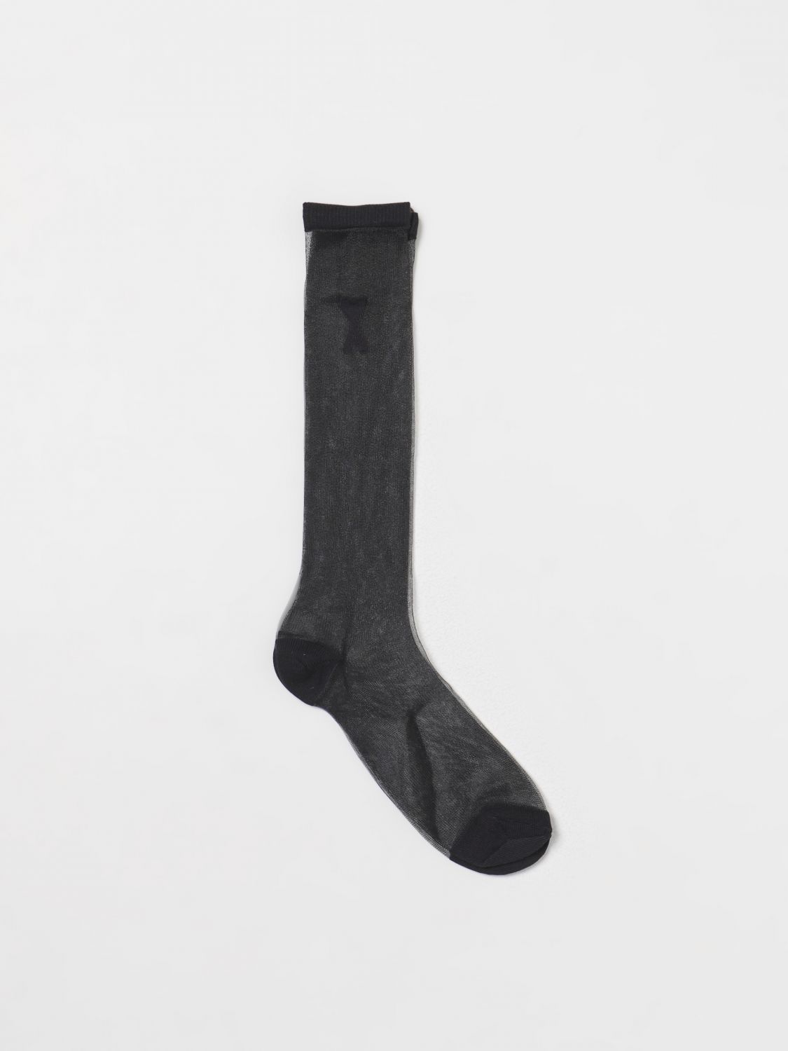 Shop Ami Alexandre Mattiussi Socks Ami Paris Woman Color Black