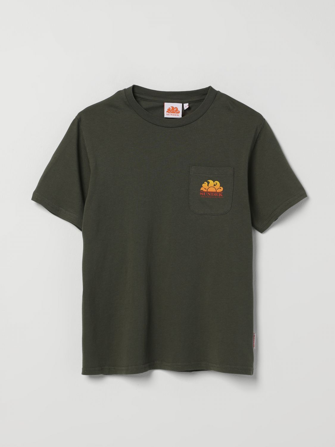 Sundek Kids' T-shirt  In Cotone Con Logo