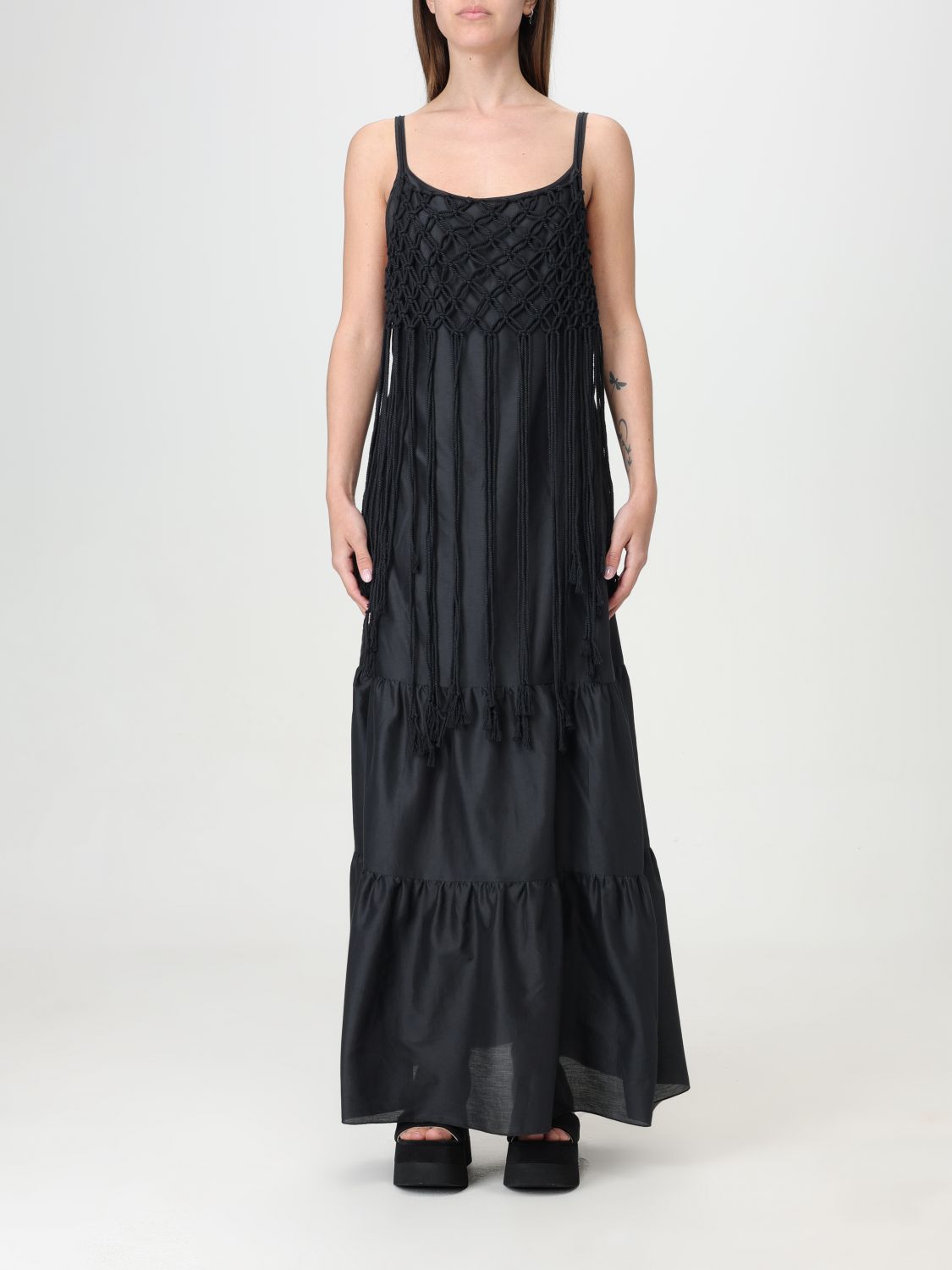 Shop Lorena Antoniazzi Dress  Woman Color Black