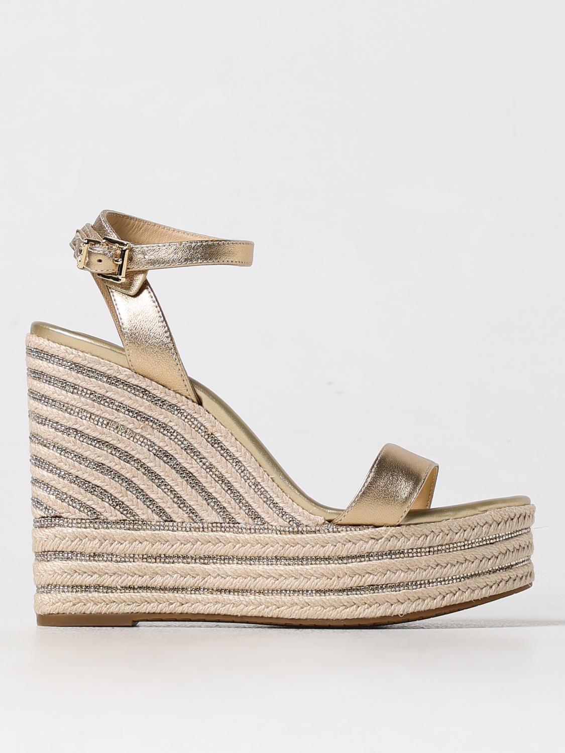 Shop Michael Kors Wedge Shoes Michael  Woman Color Gold