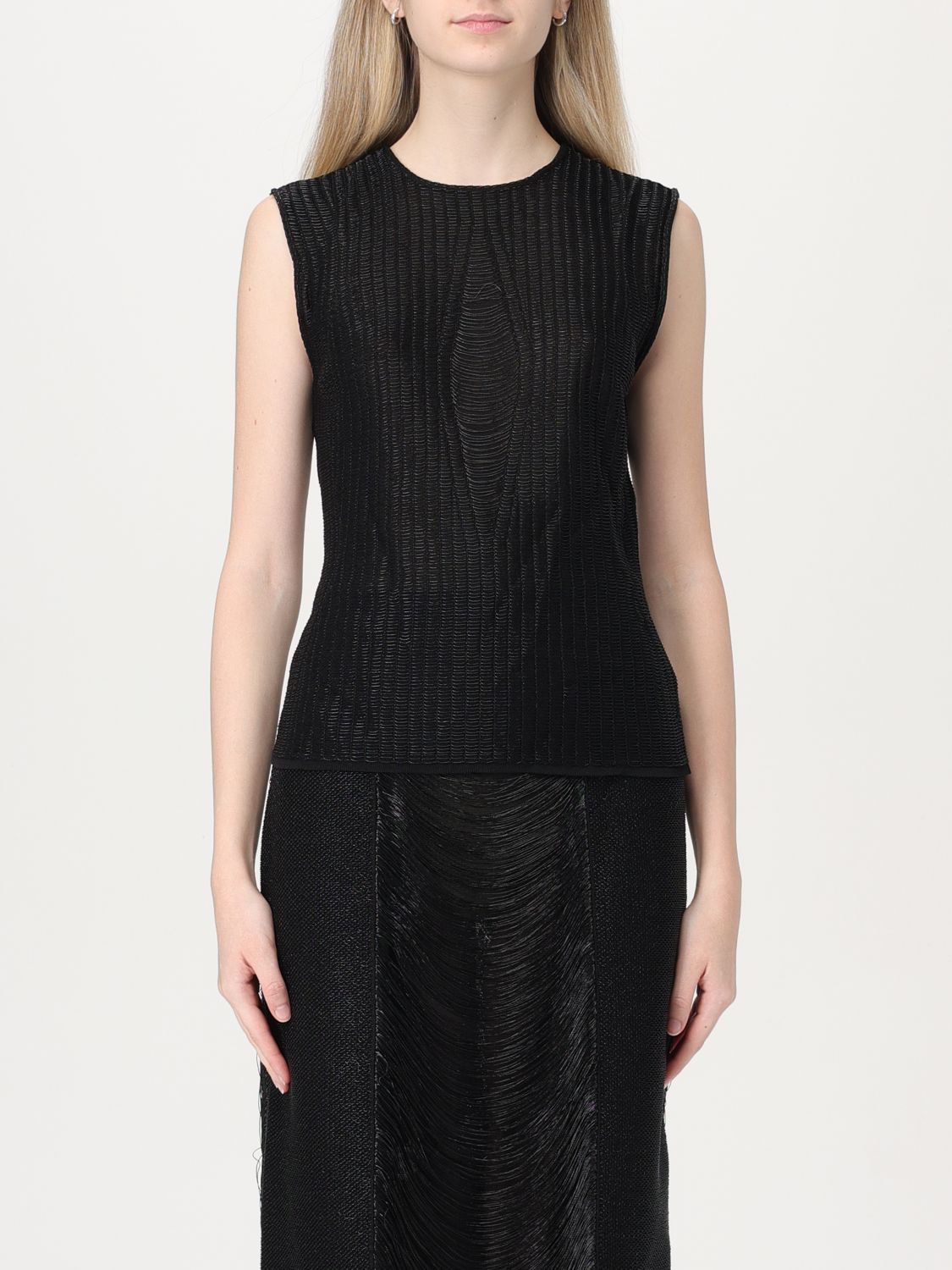 Shop Alexander Mcqueen Top  Woman Color Black