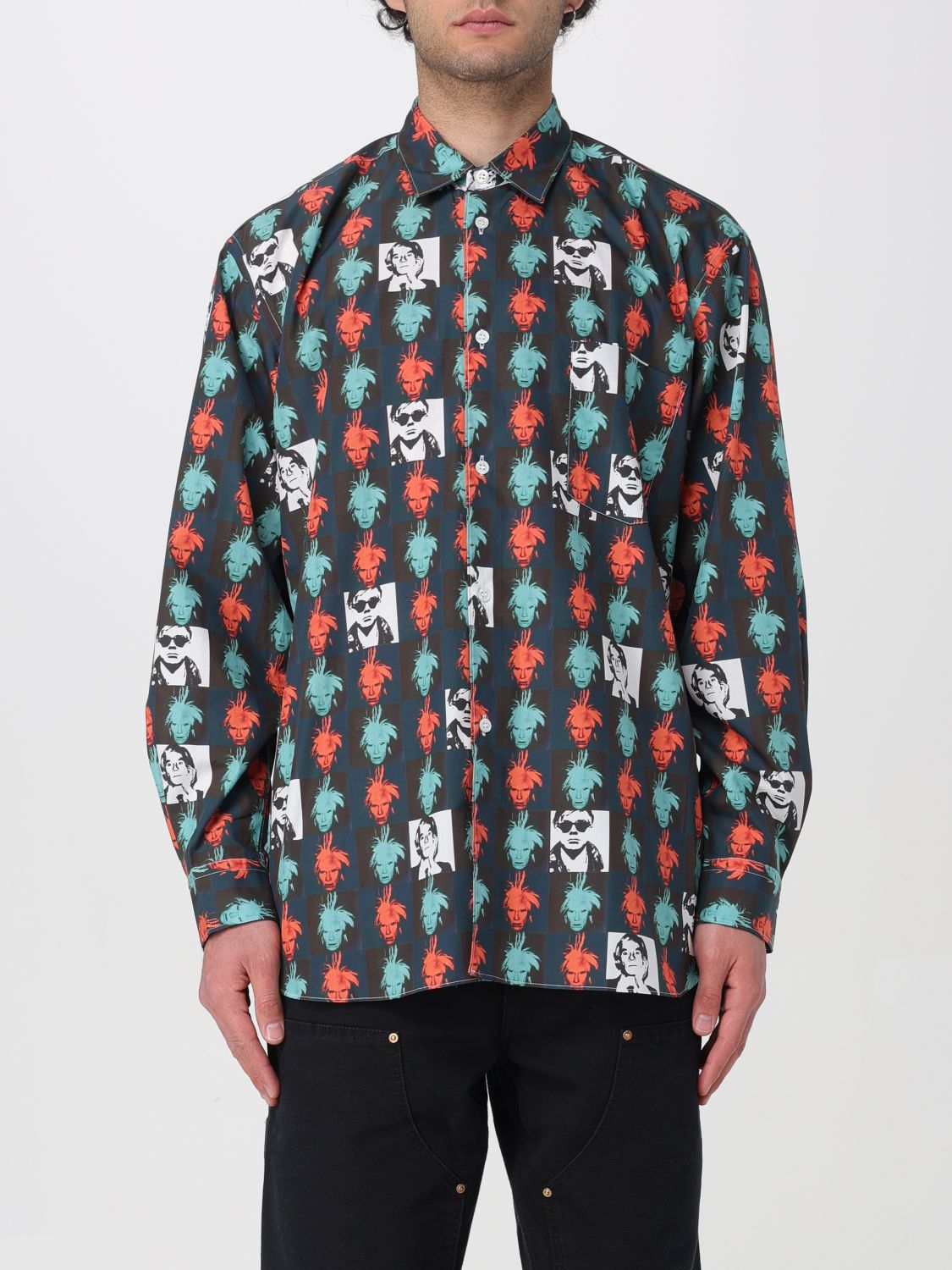 Shop Comme Des Garçons Shirt Shirt  Men Color Multicolor