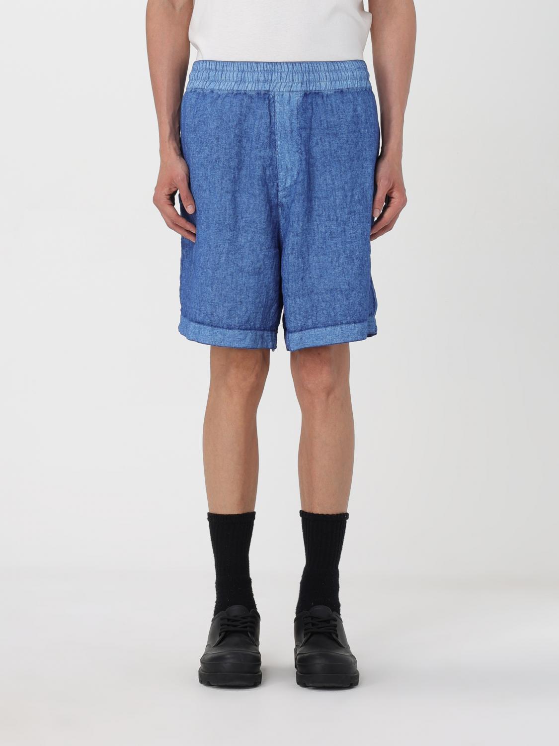 Shop Burberry Short  Men Color Blue