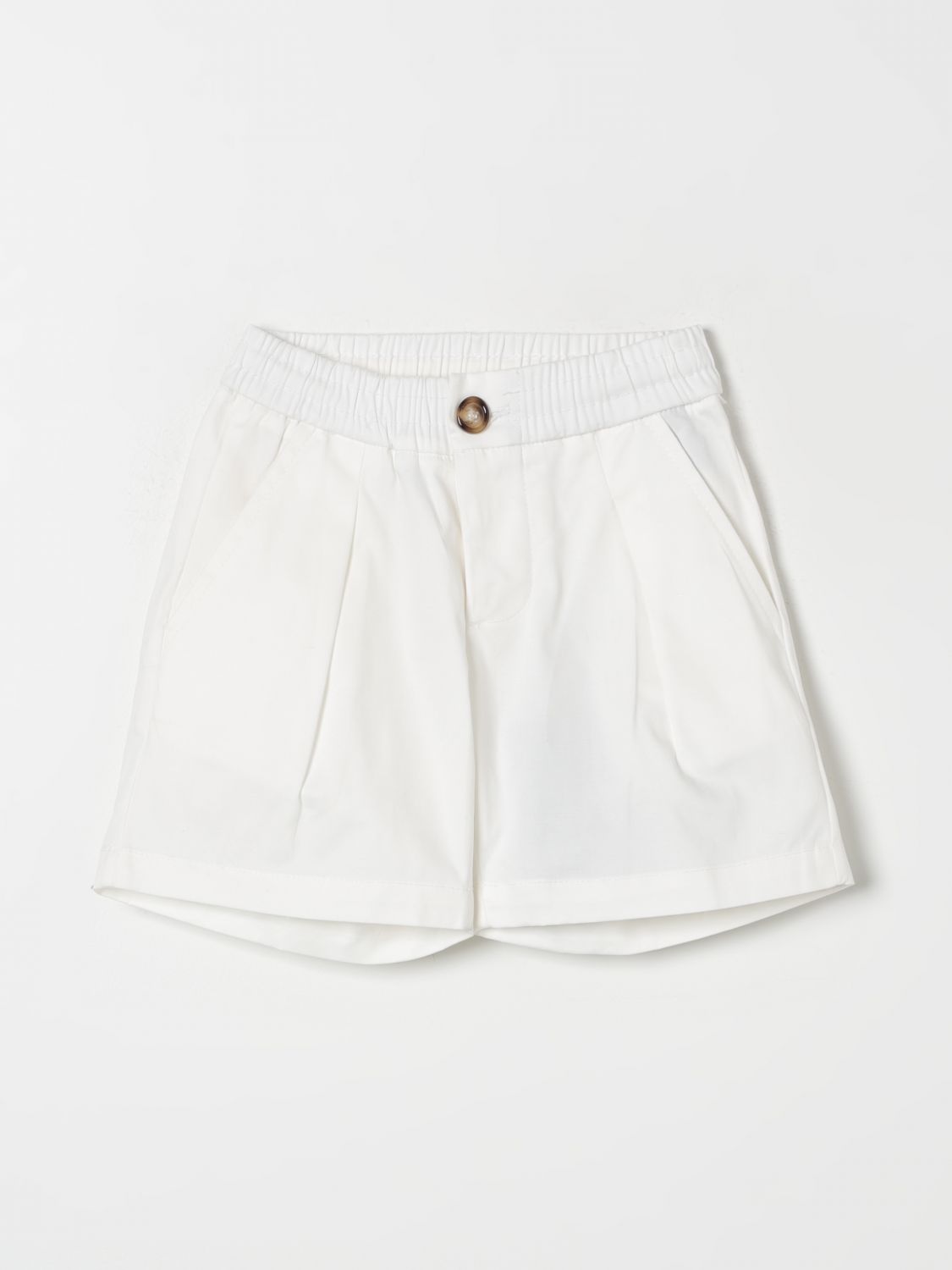Shop Paolo Pecora Shorts  Kids Color White