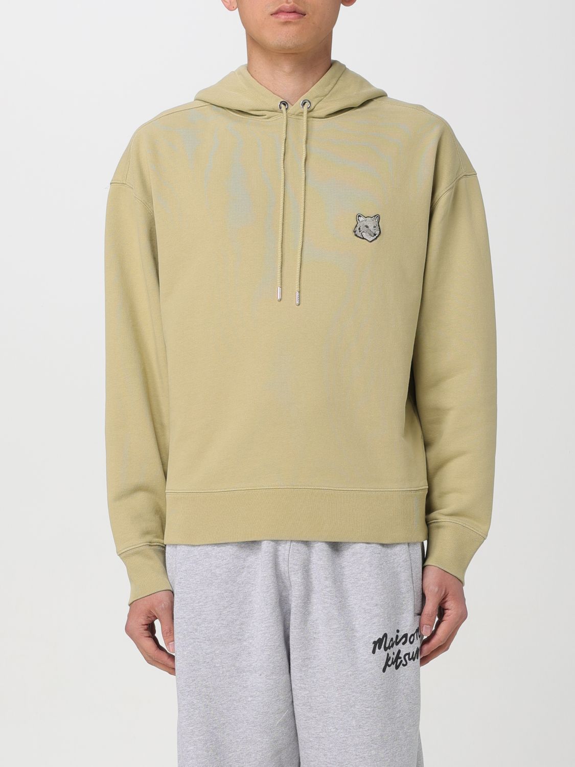 Shop Maison Kitsuné Sweatshirt  Men Color Green