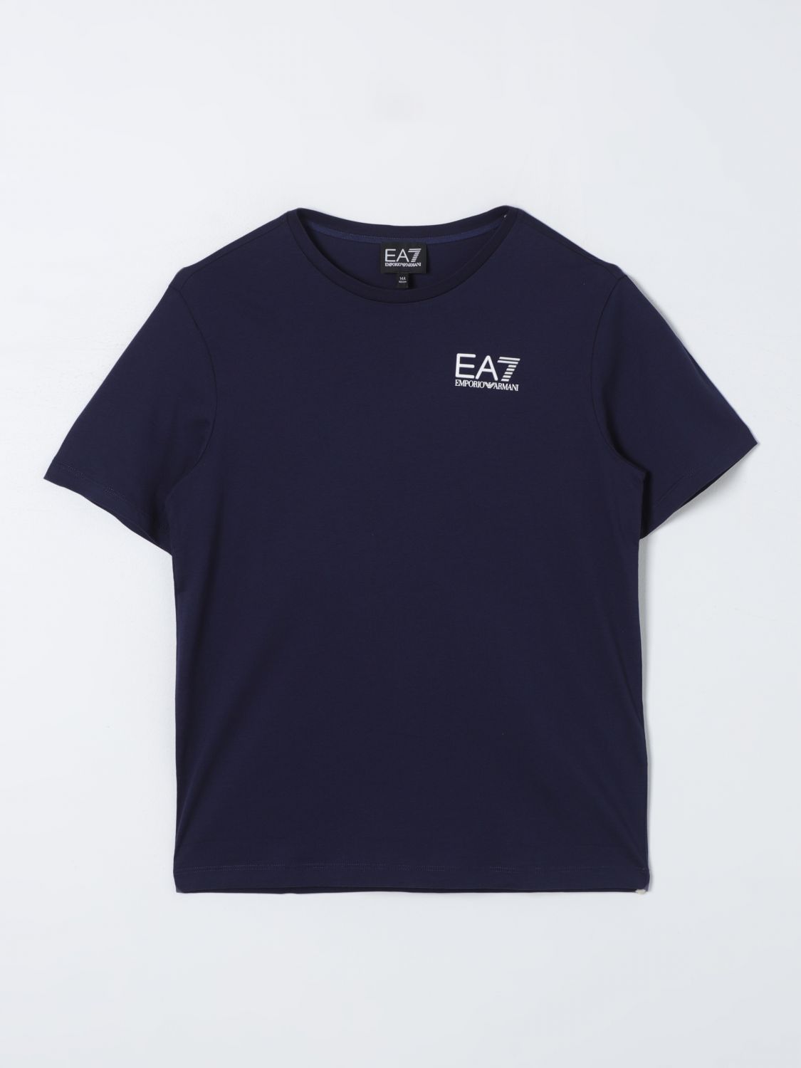 Shop Ea7 T-shirt  Kids Color Blue