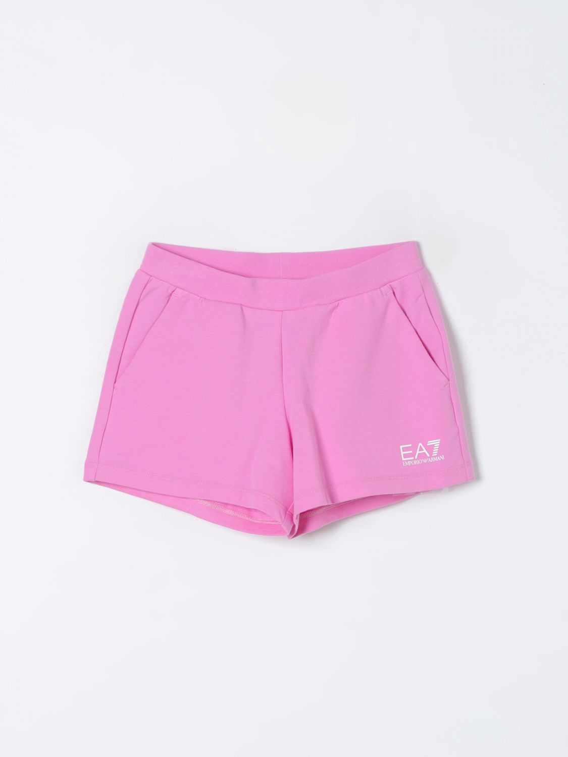 Shop Ea7 Short  Kids Color Pink