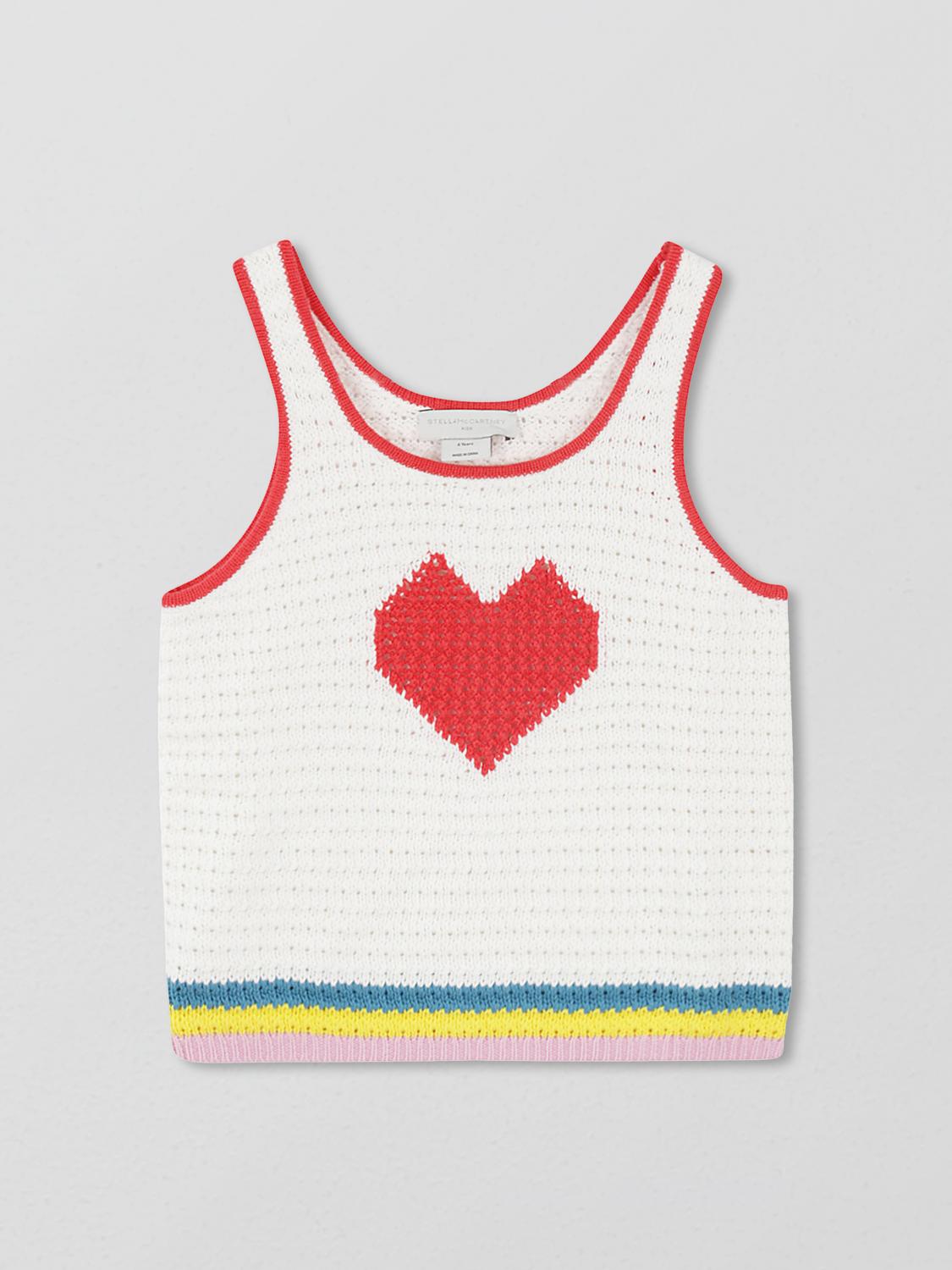 Stella Mccartney Intarsia-knit Cotton Top In White