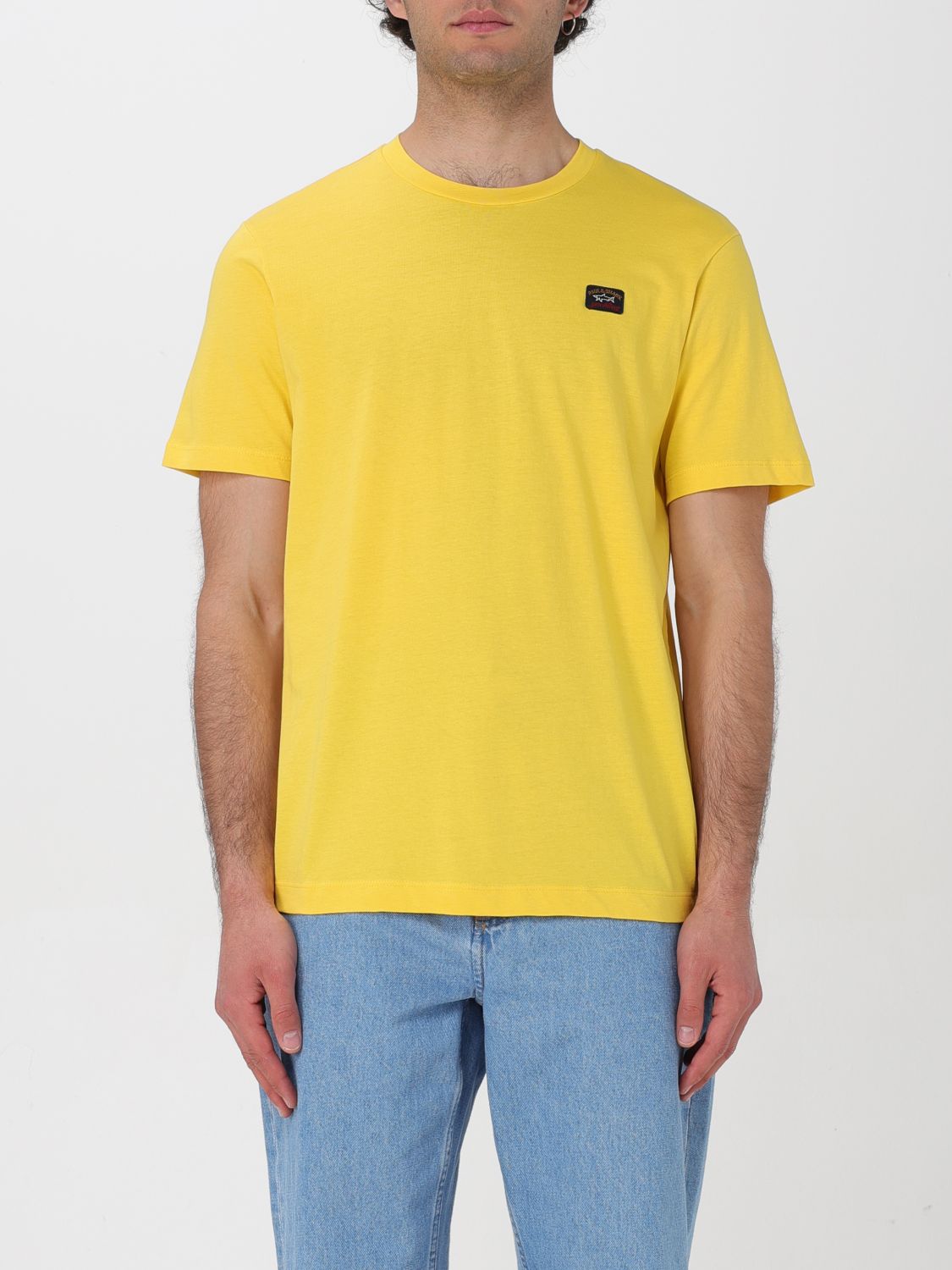 Shop Paul & Shark T-shirt  Men Color Yellow
