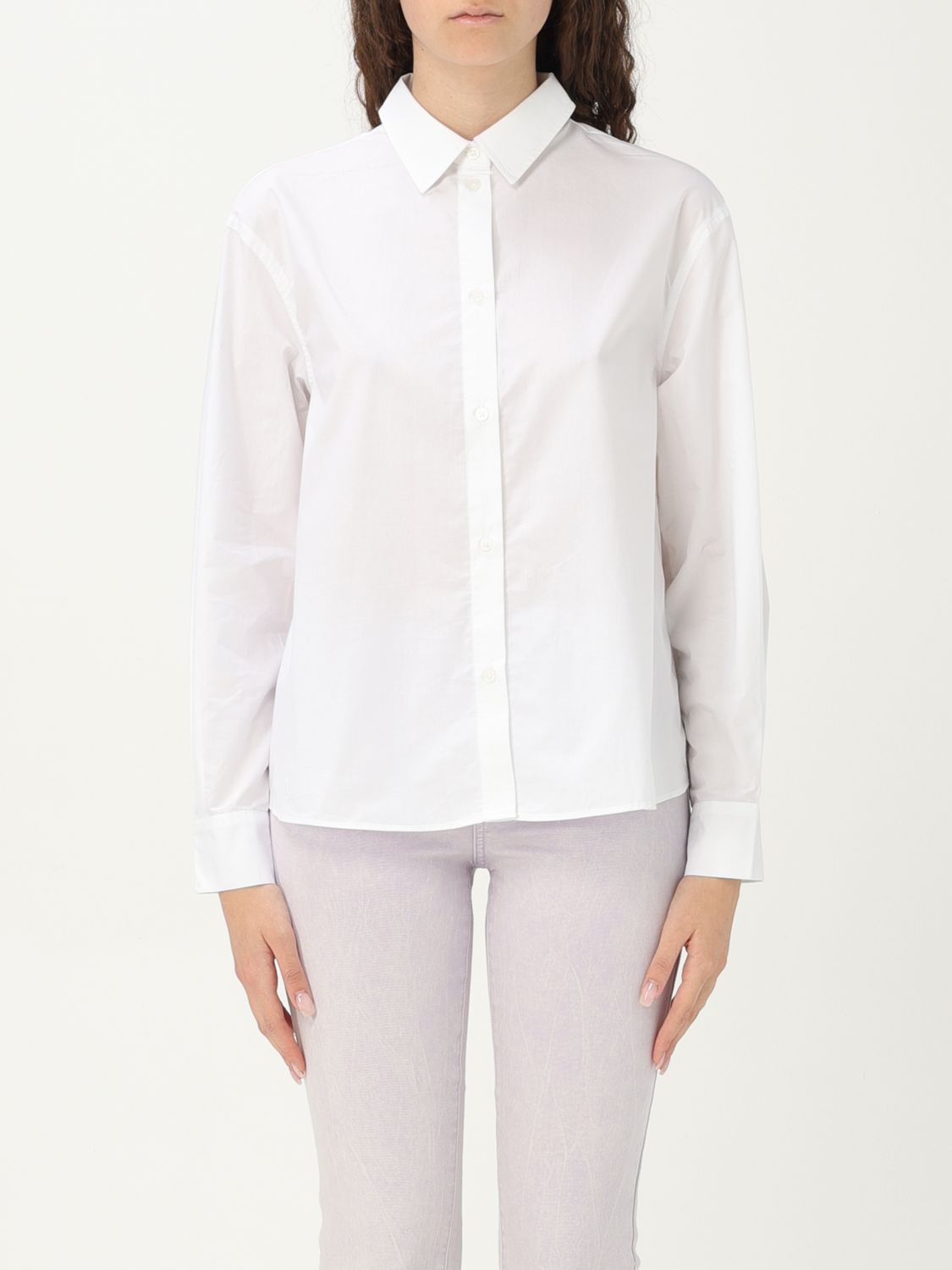 Shop Armani Exchange Shirt  Woman Color White