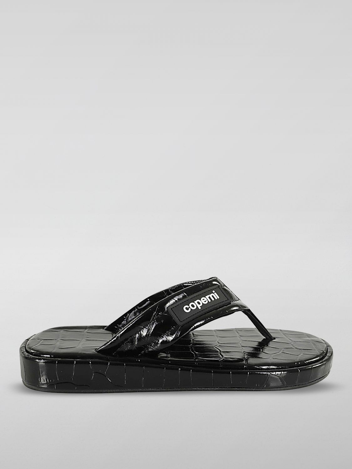 Shop Coperni Flat Sandals  Woman Color Black