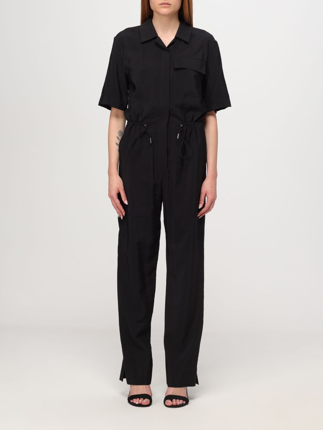 Shop Calvin Klein Jumpsuits  Woman Color Black