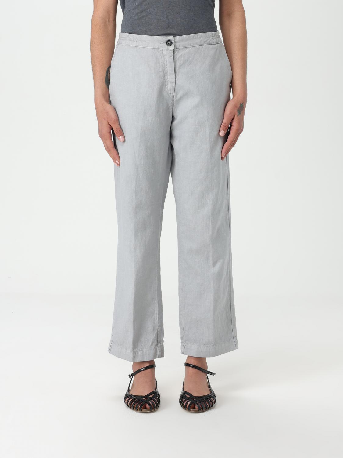 Shop Massimo Alba Pants  Woman Color Silver