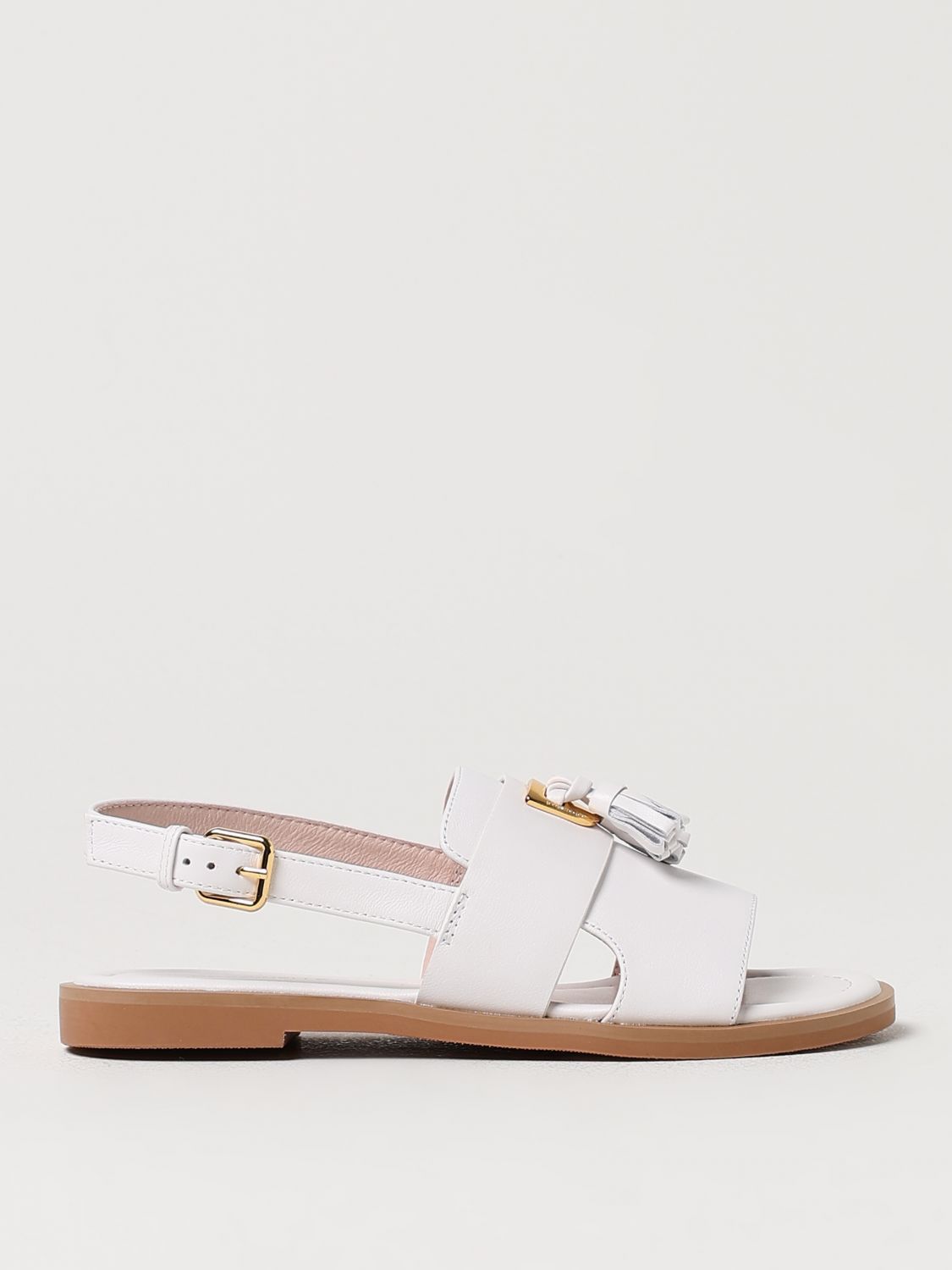 Shop Coccinelle Heeled Sandals  Woman Color White