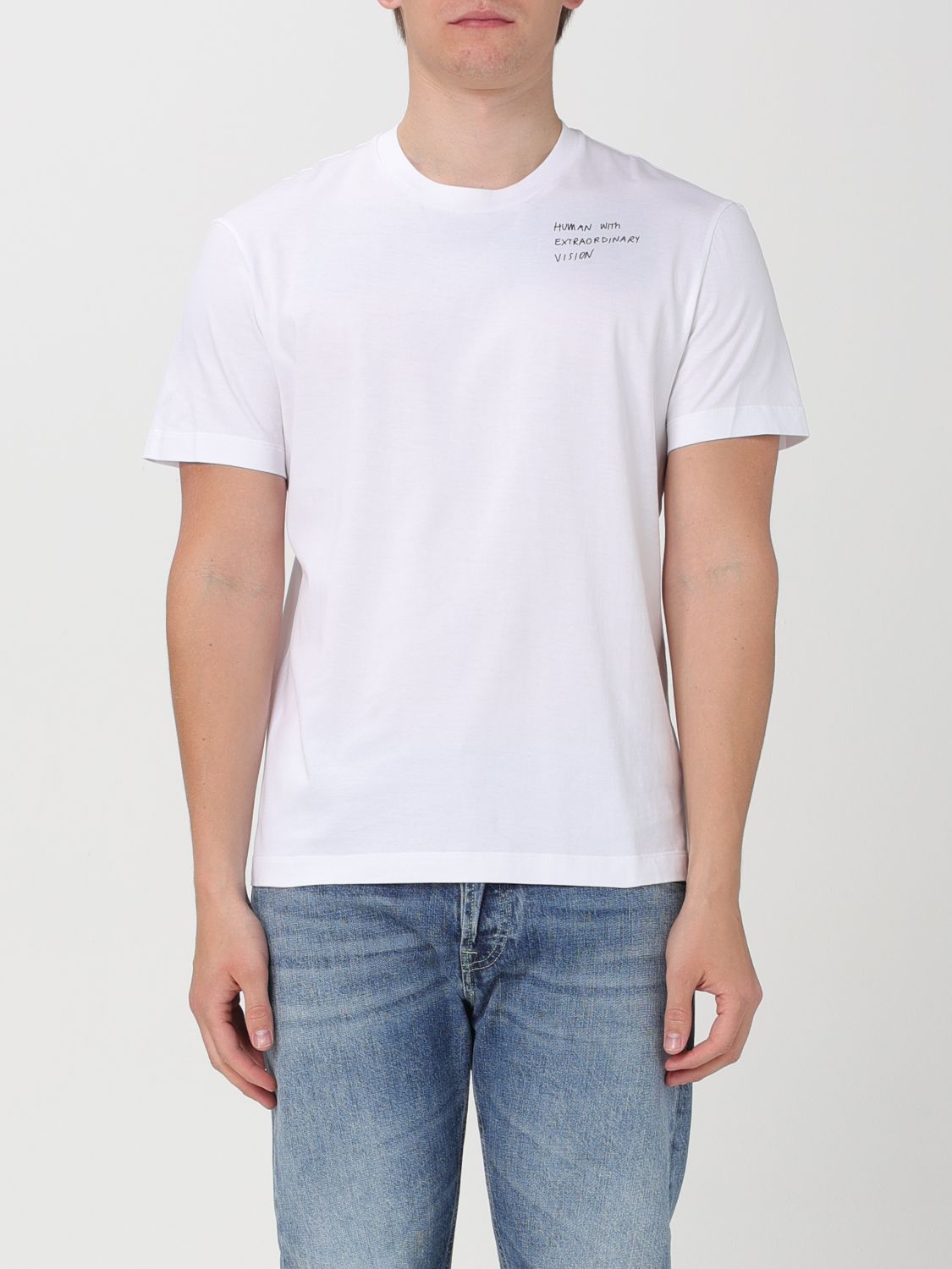 Shop Neil Barrett T-shirt  Men Color Grey