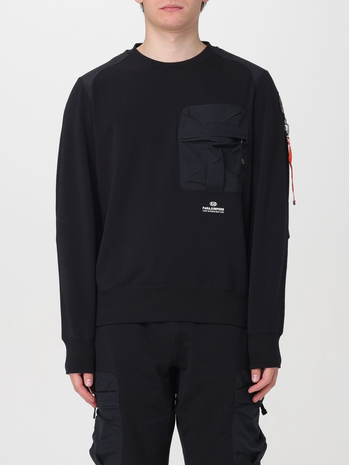 Shop Parajumpers Sweatshirt  Men Color Black