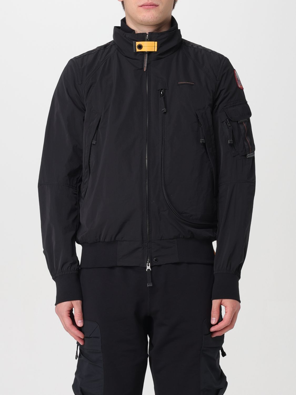 Parajumpers Bomber Jacket With Appliqué In Black