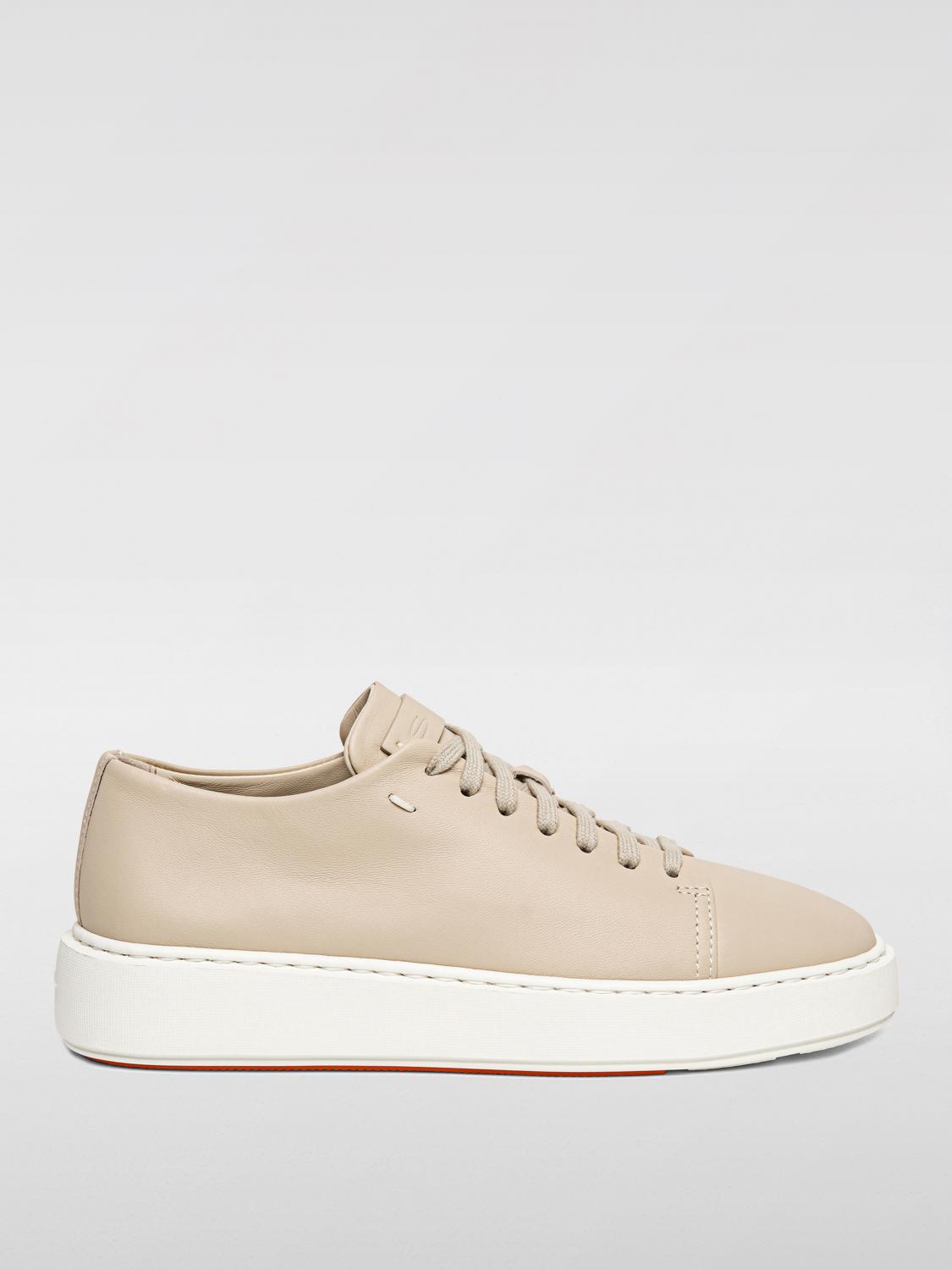 Shop Santoni Sneakers  Woman Color Natural