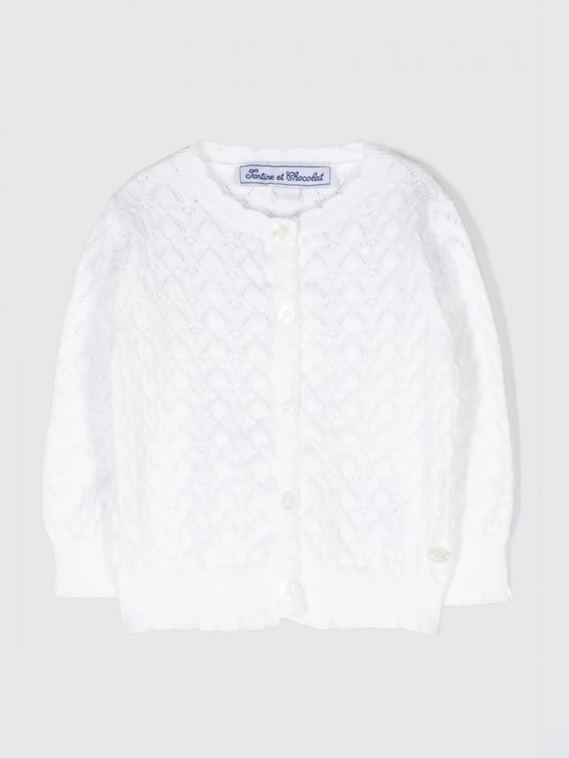 Shop Tartine Et Chocolat Sweater  Kids Color White