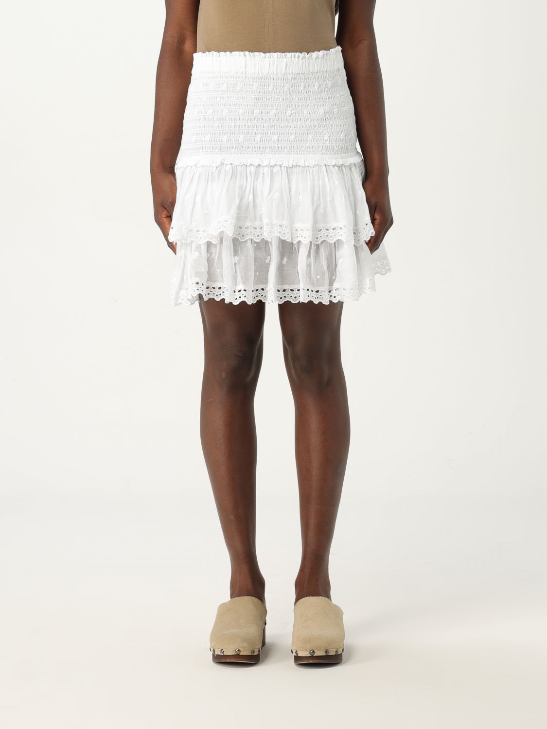 Shop Isabel Marant Étoile Skirt Isabel Marant Etoile Woman Color White