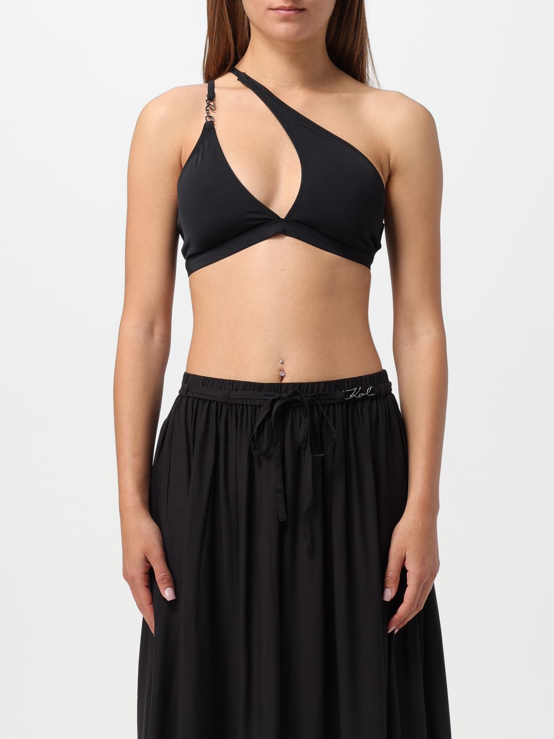 Shop Karl Lagerfeld Swimsuit  Woman Color Black