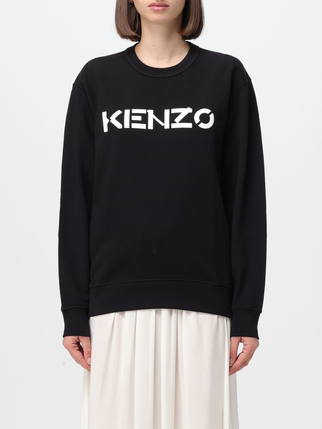 Shop Kenzo Sweatshirt  Woman Color Black