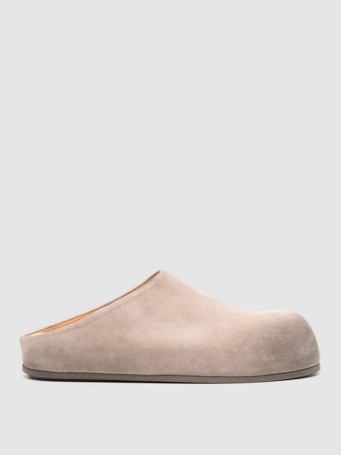 Marsèll Large Suede Round Toe Loafers In Natural