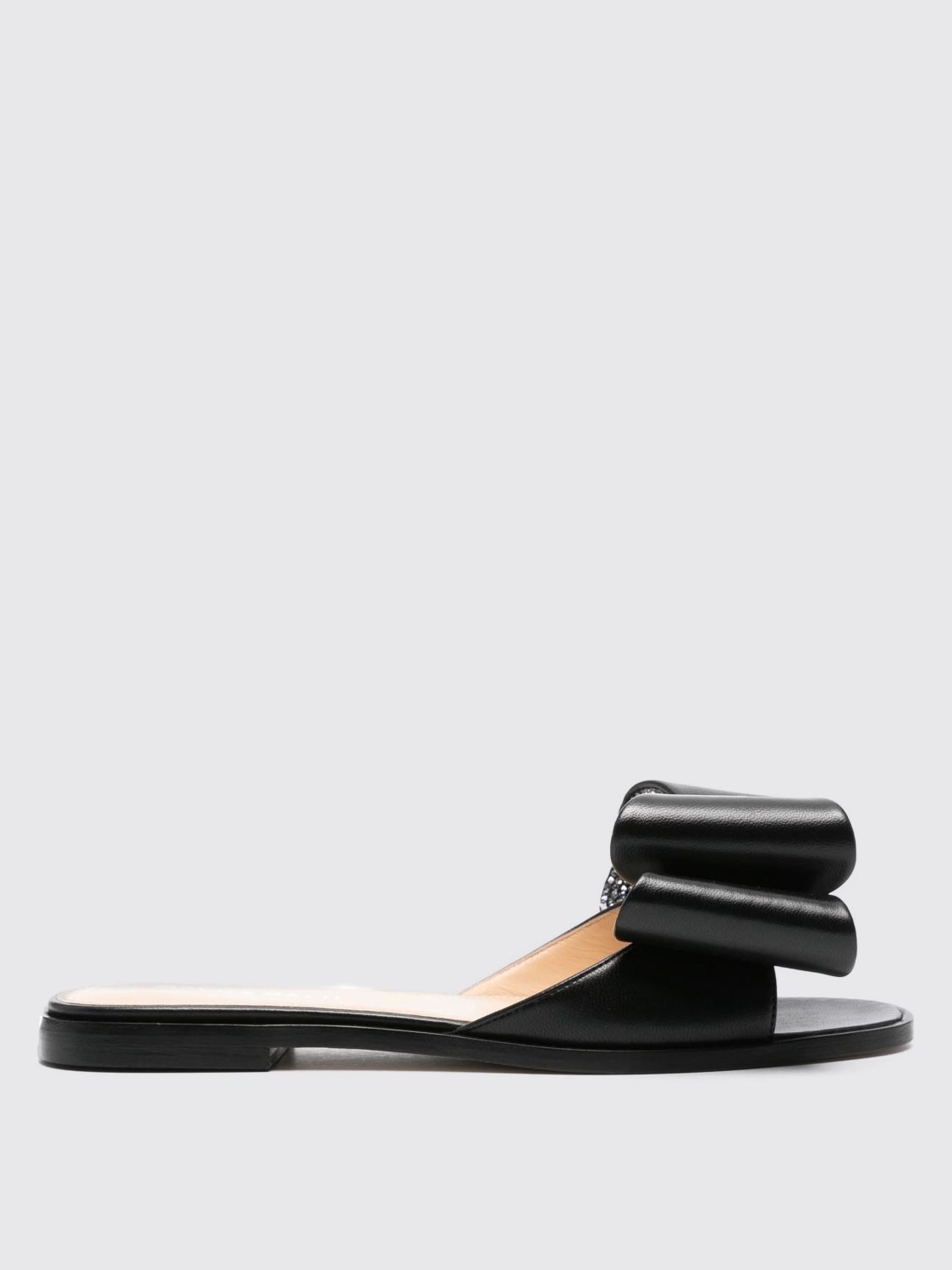 Shop Mach & Mach Flat Sandals  Woman Color Black