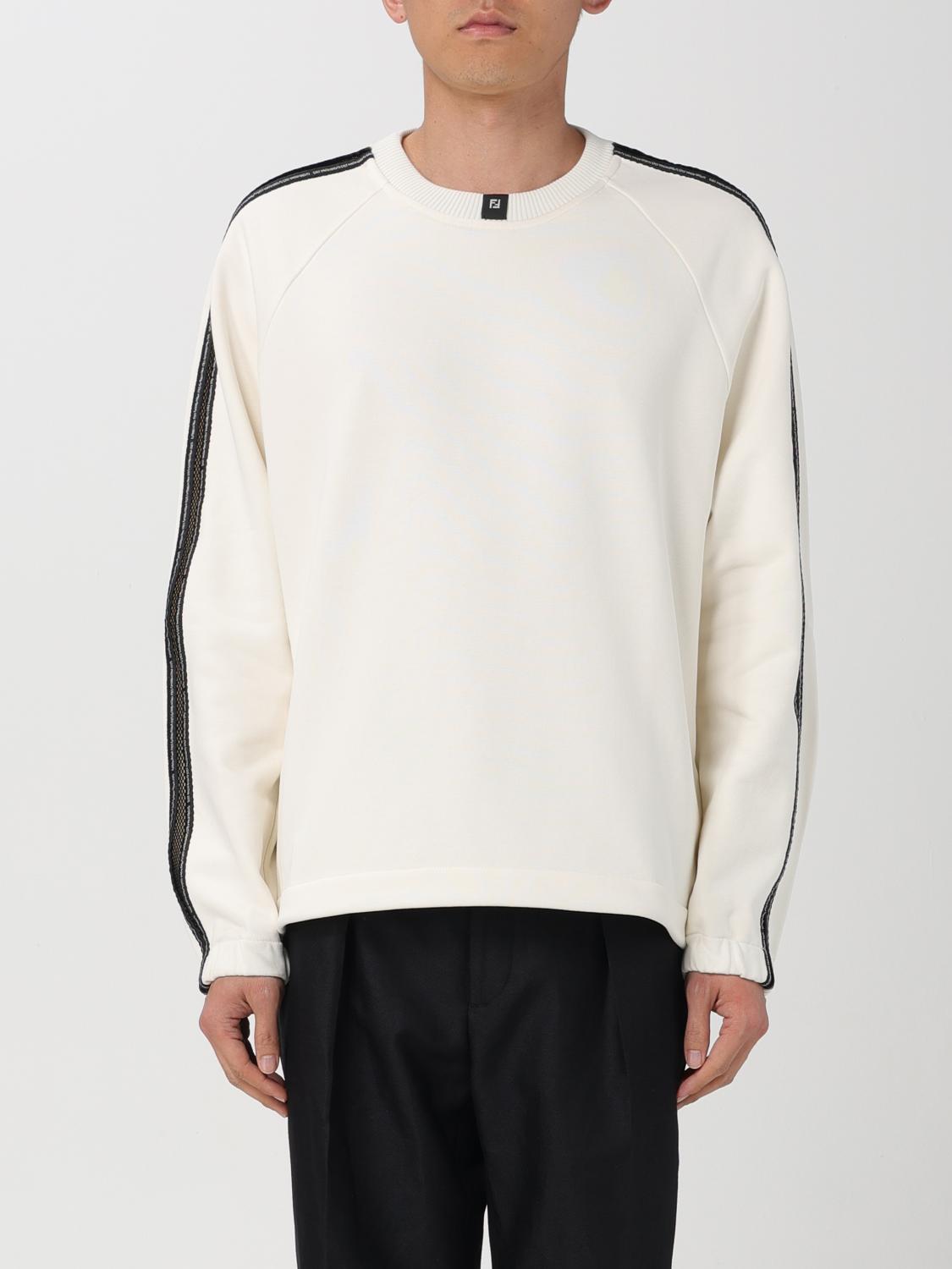 Shop Fendi Sweatshirt  Men Color Beige