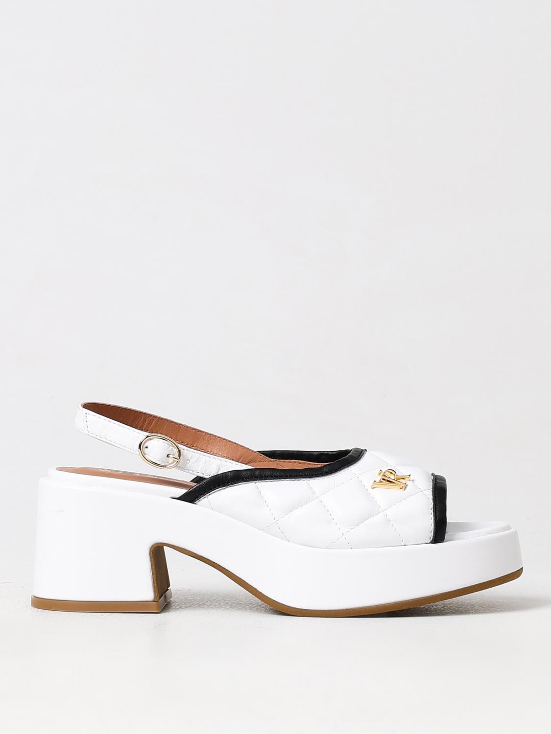 Shop Via Roma 15 Heeled Sandals  Woman Color White