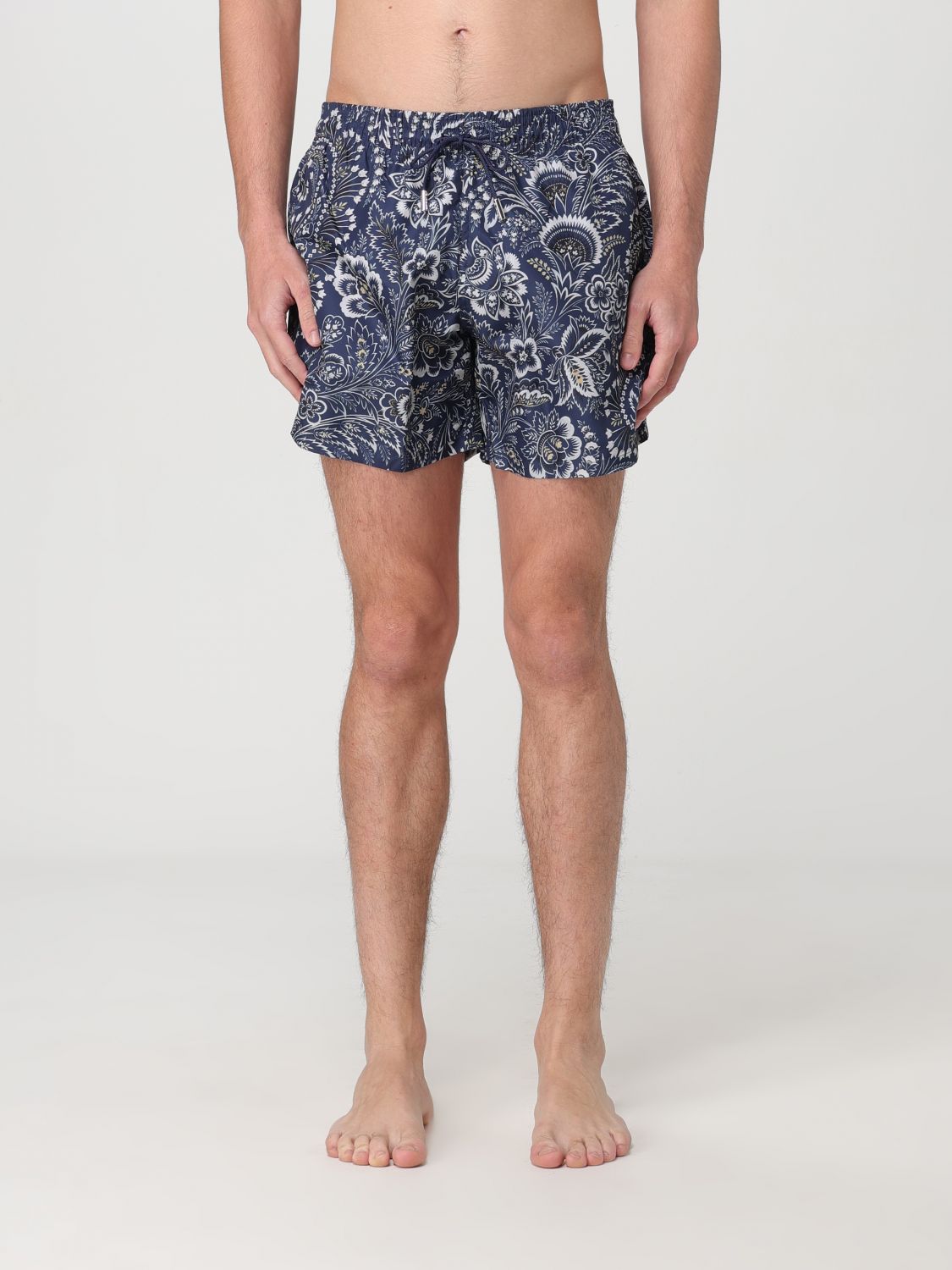 Shop Etro Swimsuit  Men Color Blue