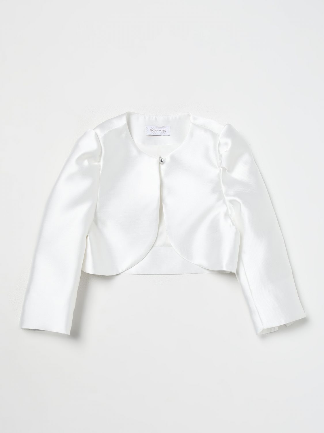 Shop Monnalisa Jacket  Kids Color White