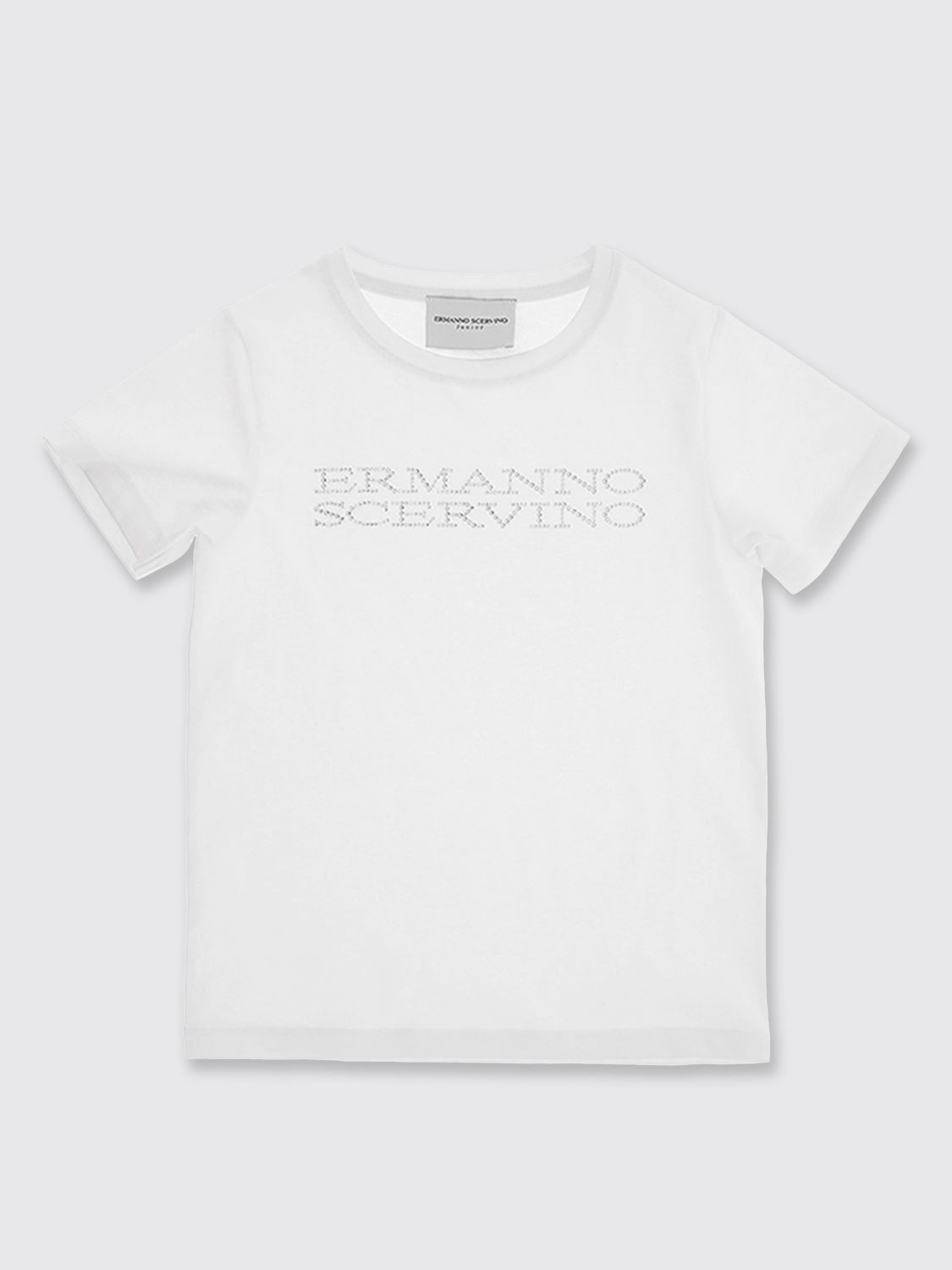 Shop Ermanno Scervino T-shirt  Junior Kids Color White