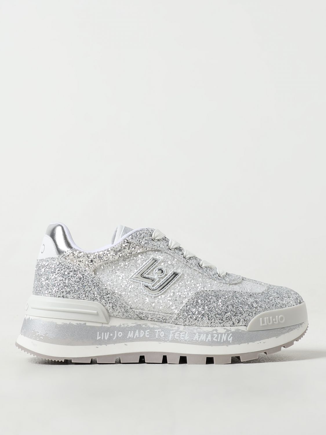 Shop Liu •jo Sneakers Liu Jo Woman Color Silver
