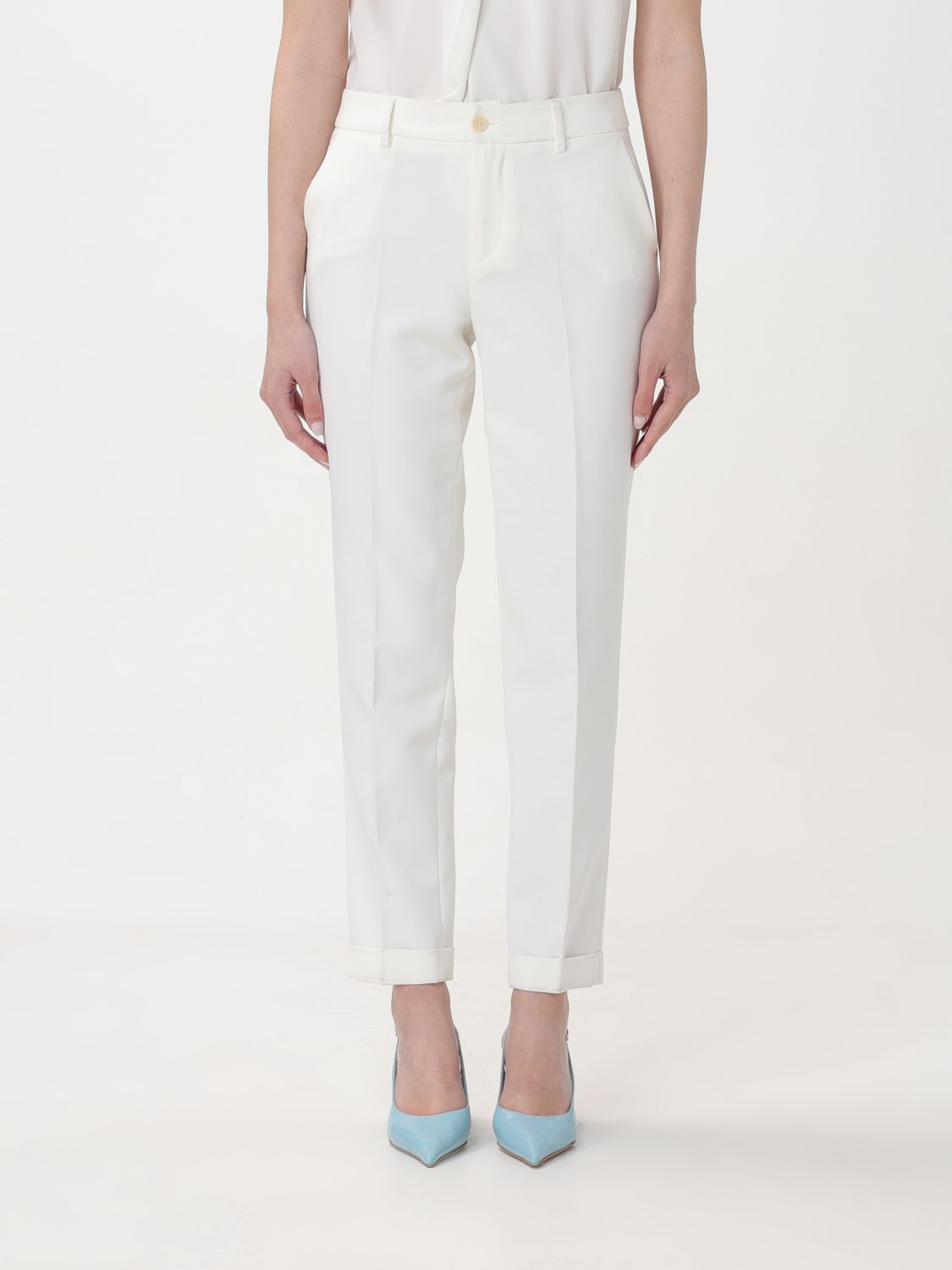 Shop Liu •jo Pants Liu Jo Woman Color White