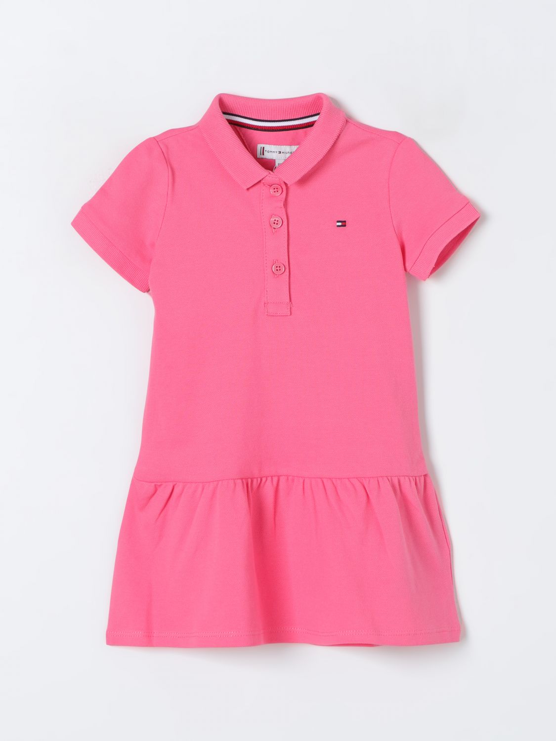 Shop Tommy Hilfiger Dress  Kids Color Pink