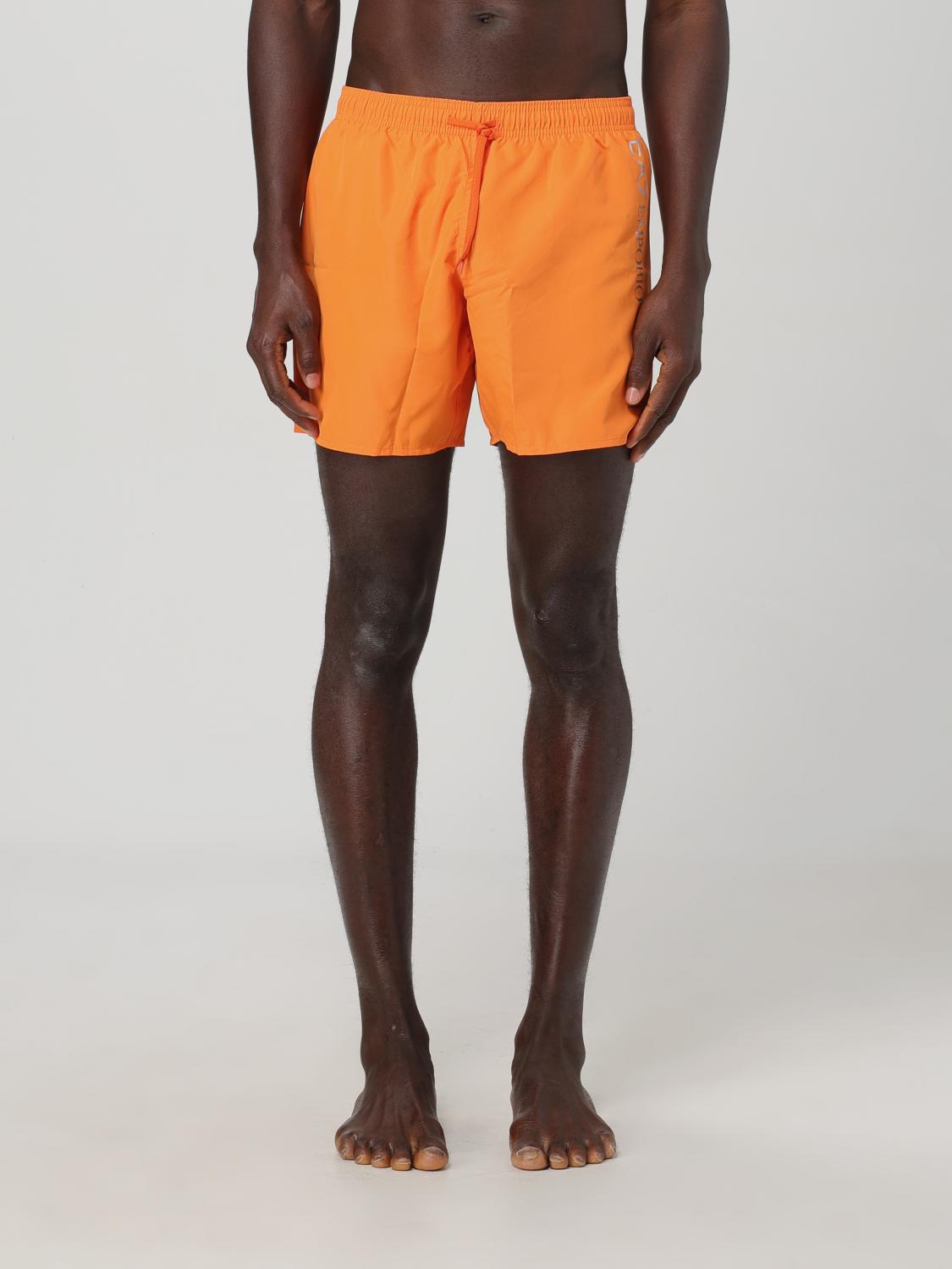 Shop Ea7 Swimsuit  Men Color Orange