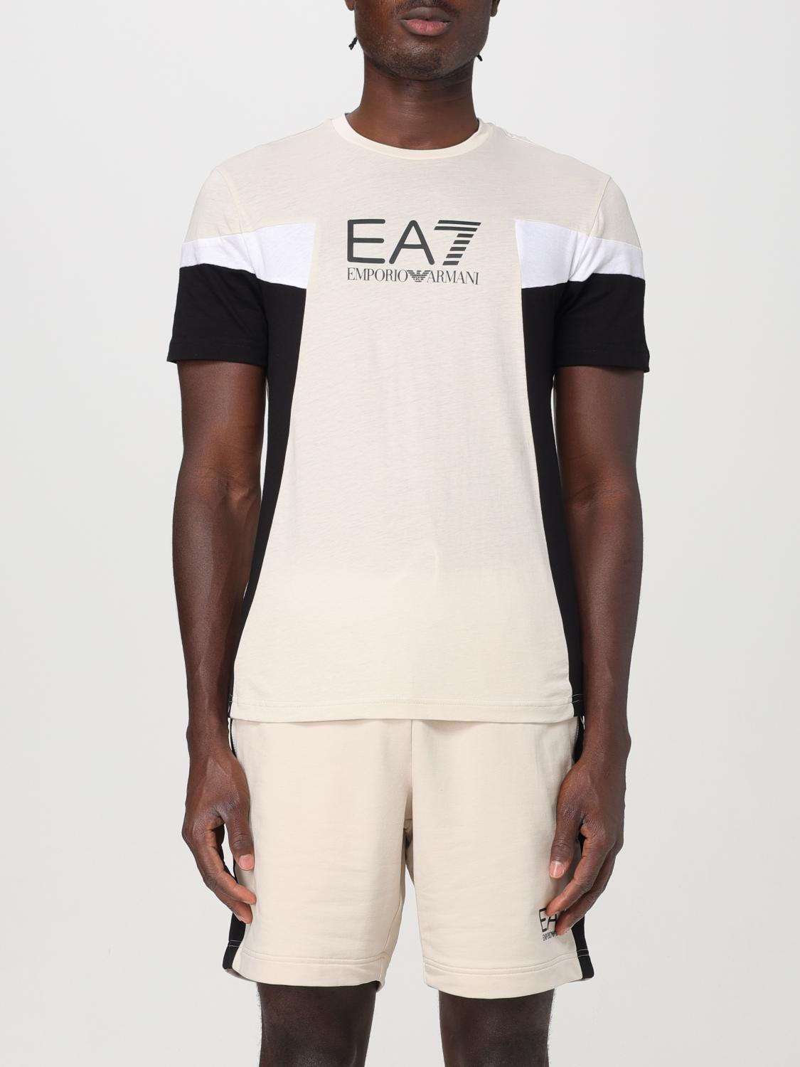 Shop Ea7 T-shirt  Men Color White