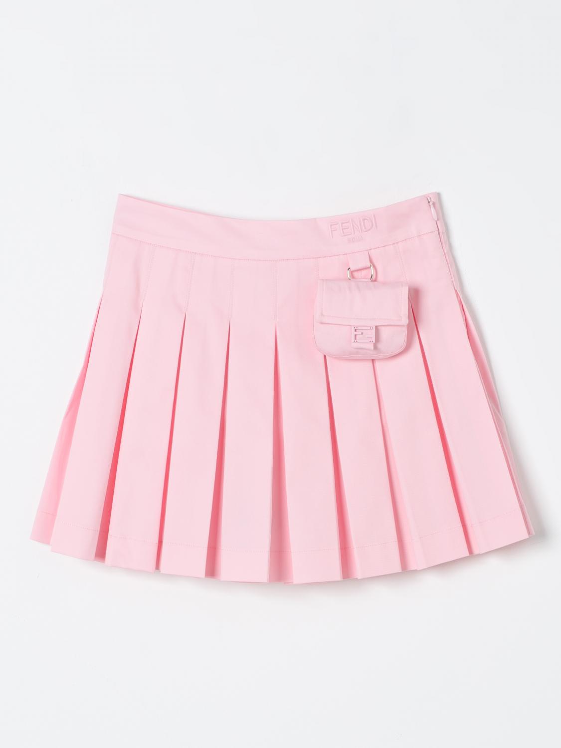 Shop Fendi Skirt  Kids Color Baby Pink