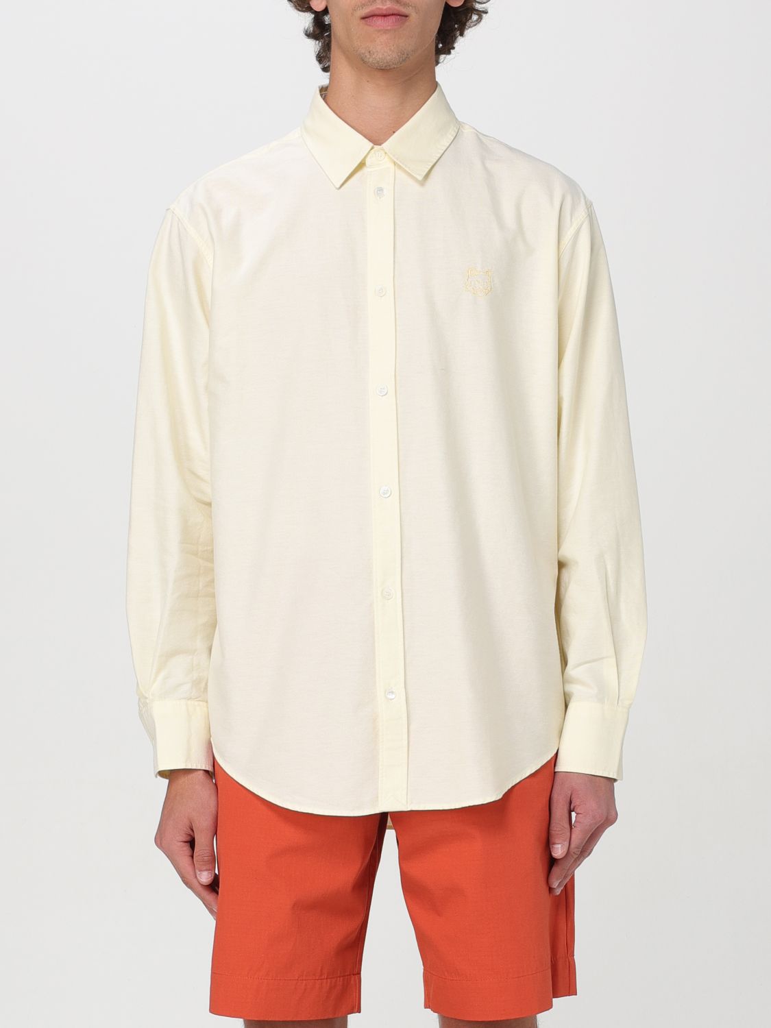 MAISON KITSUNÉ SHIRT MAISON KITSUNÉ MEN COLOR YELLOW F62040003