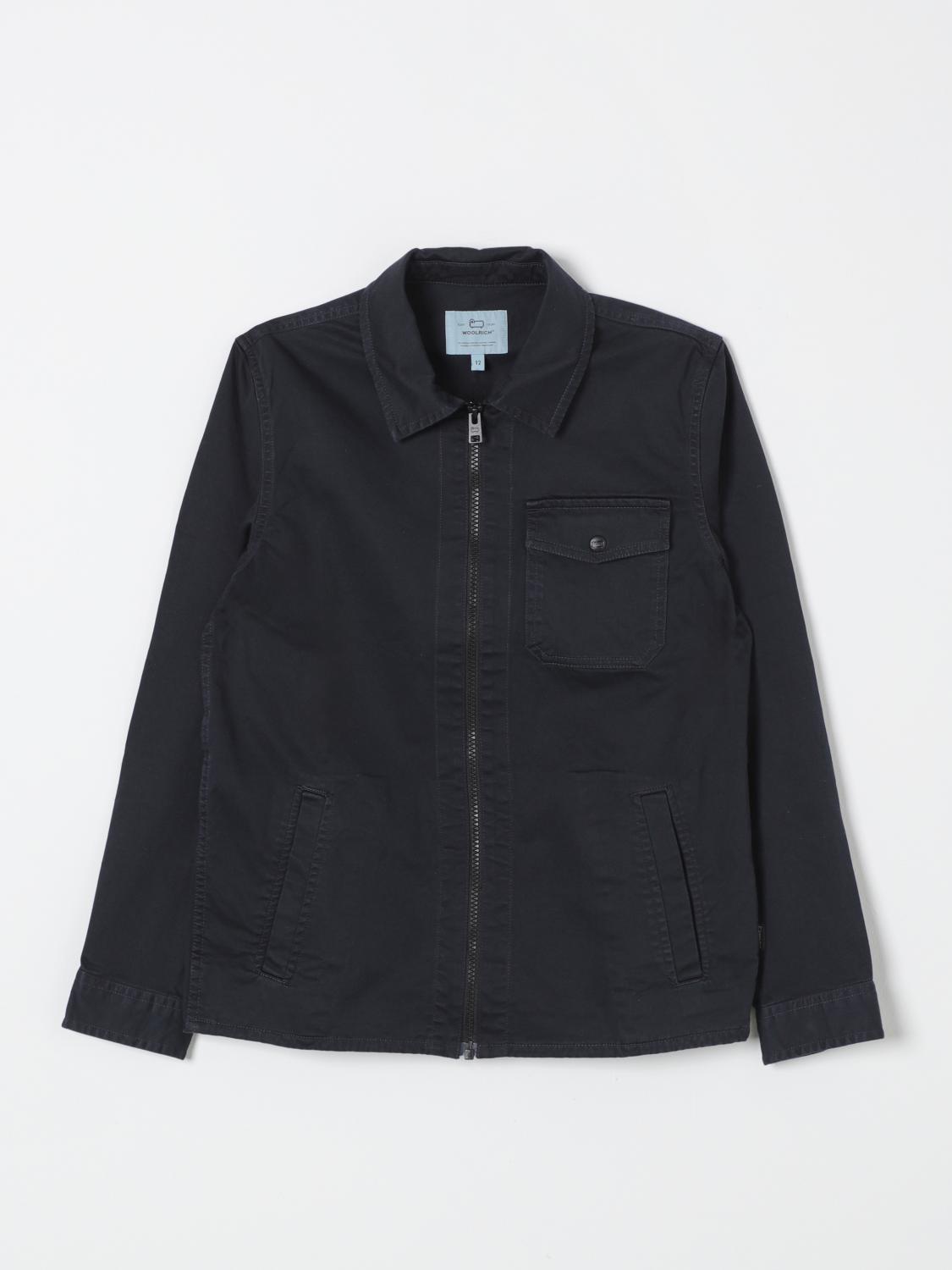 Woolrich Jacket Kids Color Blue In Blue